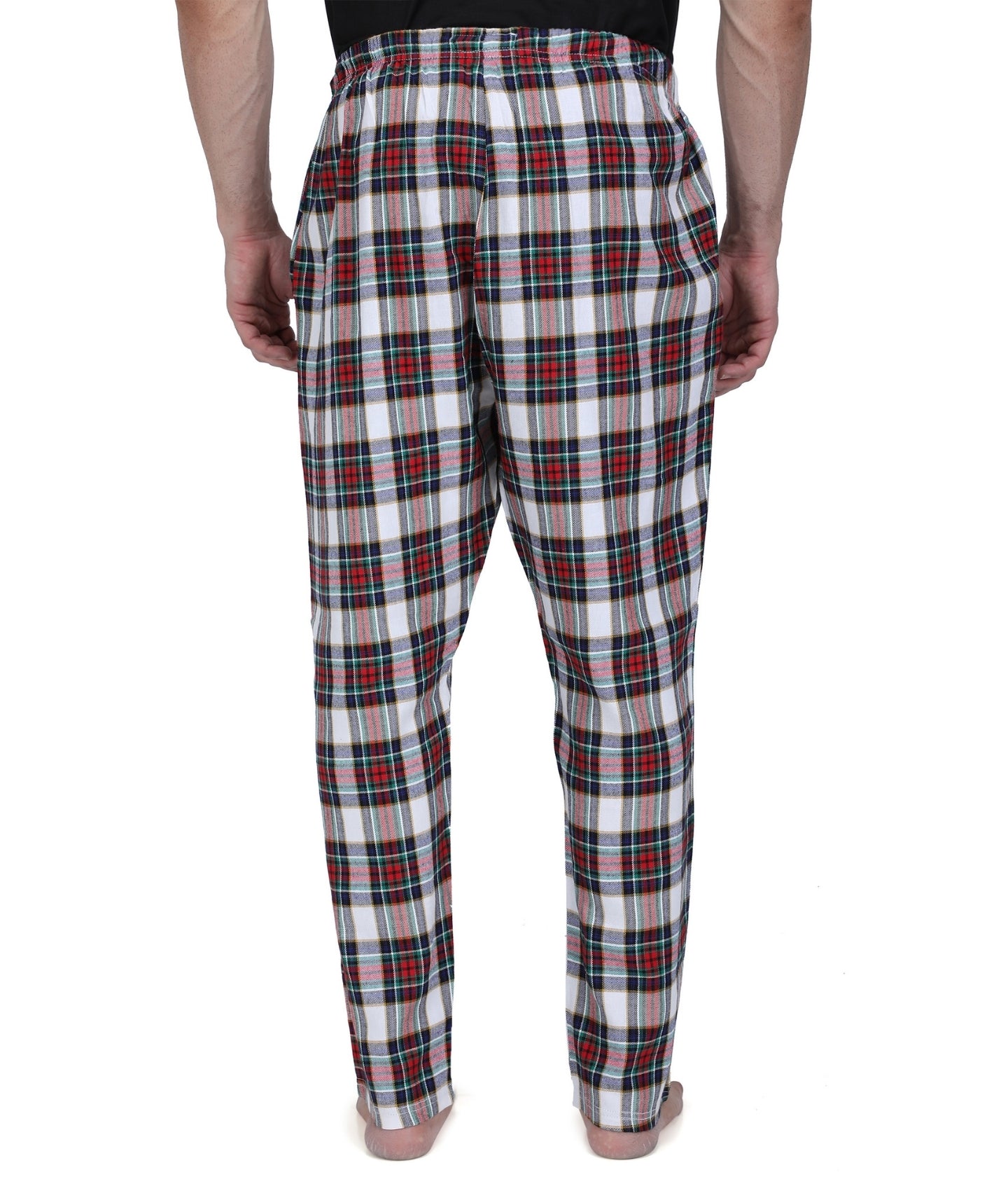 Semantic Men's Green & Red Checks Pyjamas - Semantic