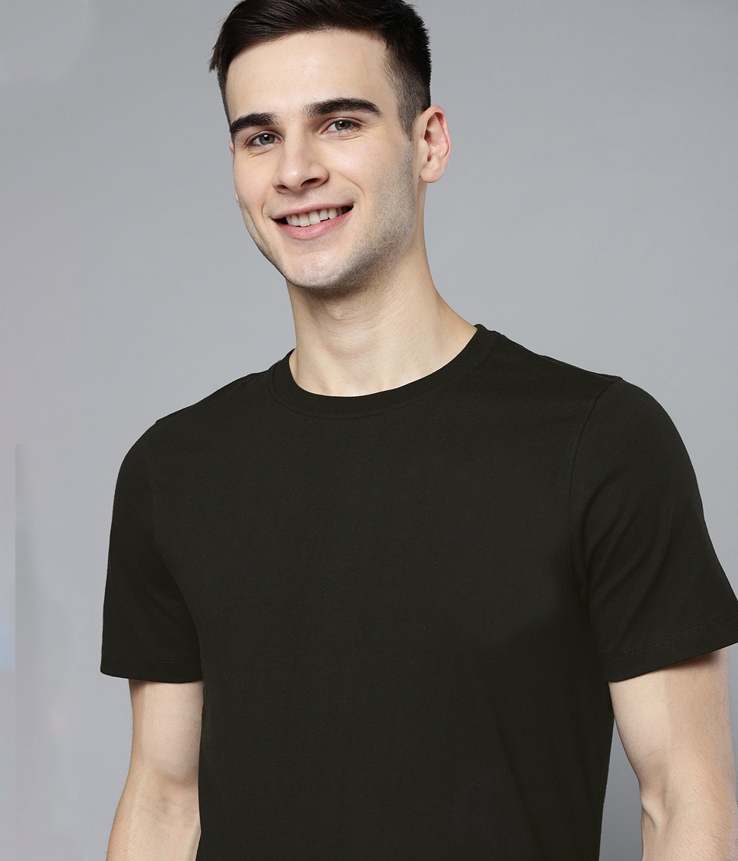 Semantic Half Sleeve Cotton T-shirt - Solid (Available in Colours) - Semantic