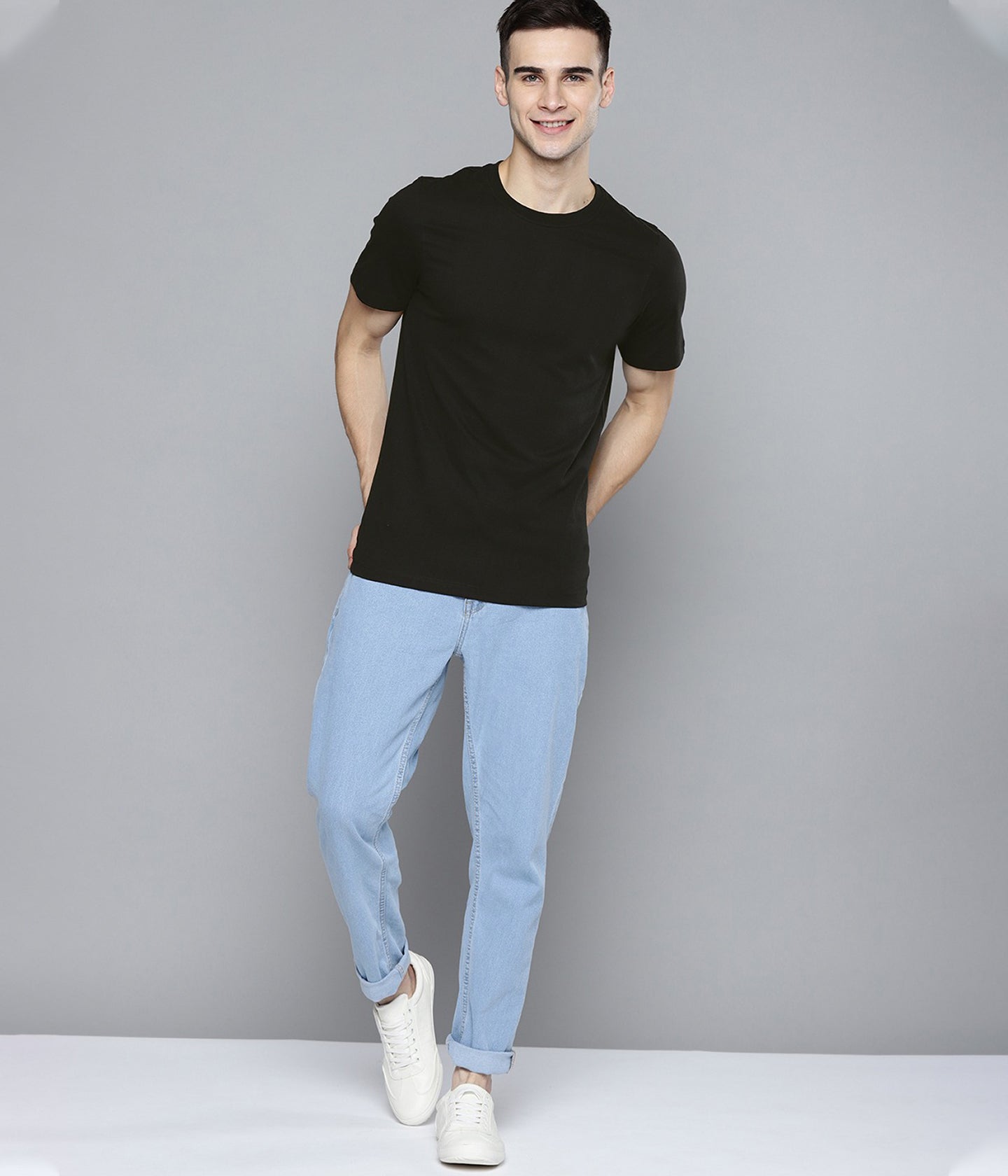 Semantic Half Sleeve Cotton T-shirt - Solid (Available in Colours) - Semantic