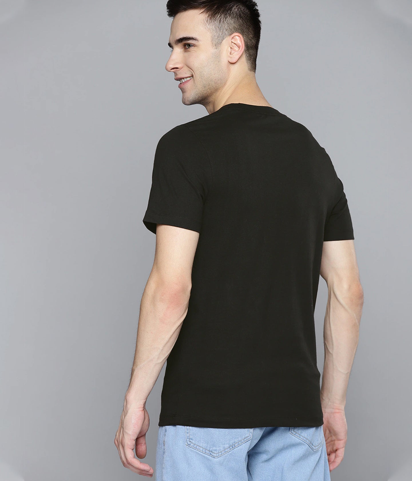 Semantic Graphic Cotton T-shirt - Black Is Poetic - Semantic