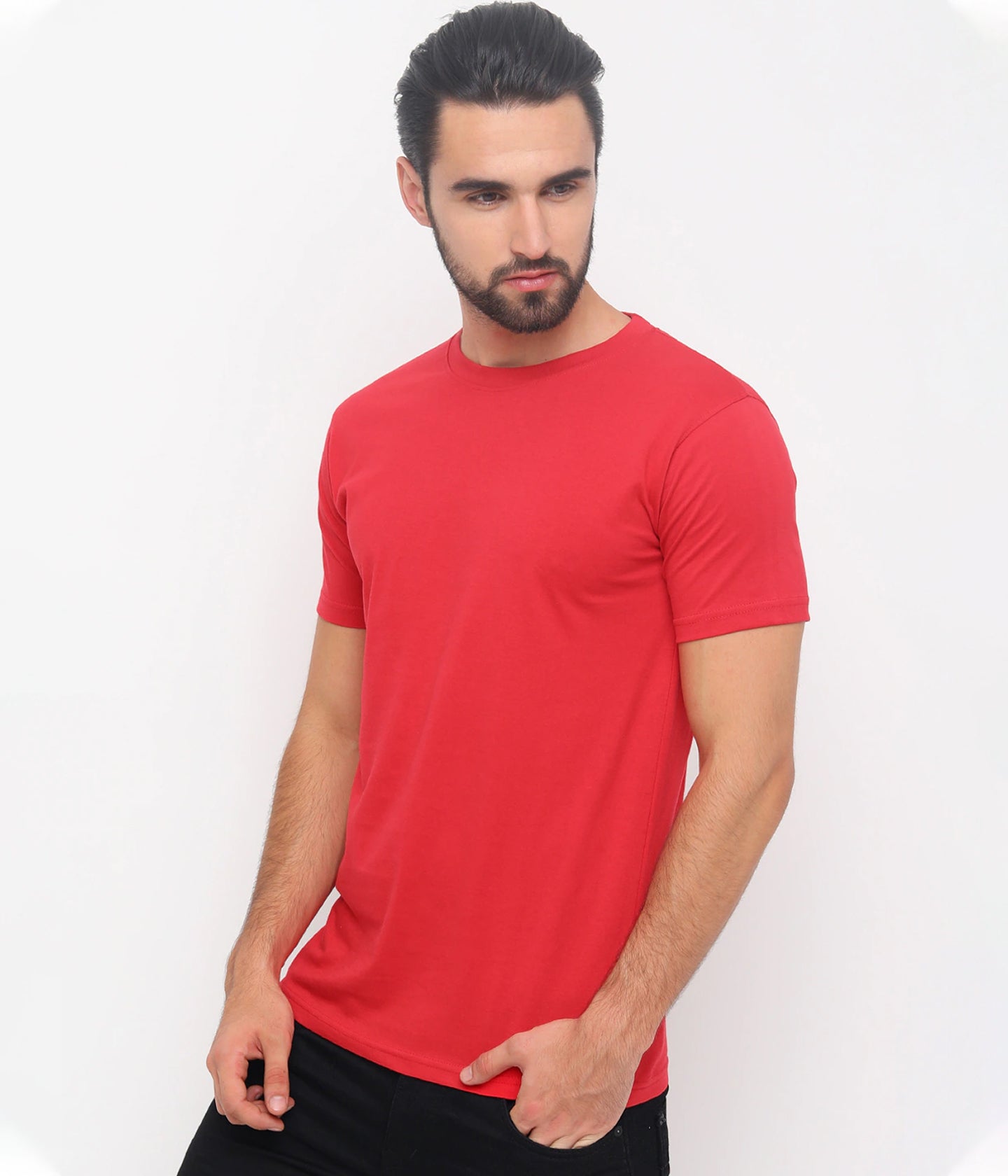 Semantic Half Sleeve Cotton T-shirt - Solid (Available in Colours) - Semantic