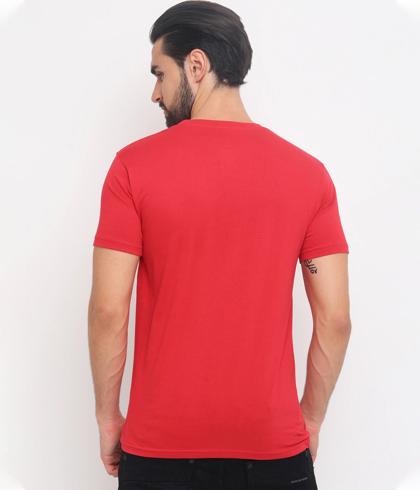 Semantic Half Sleeve Cotton T-shirt - Solid (Available in Colours) - Semantic