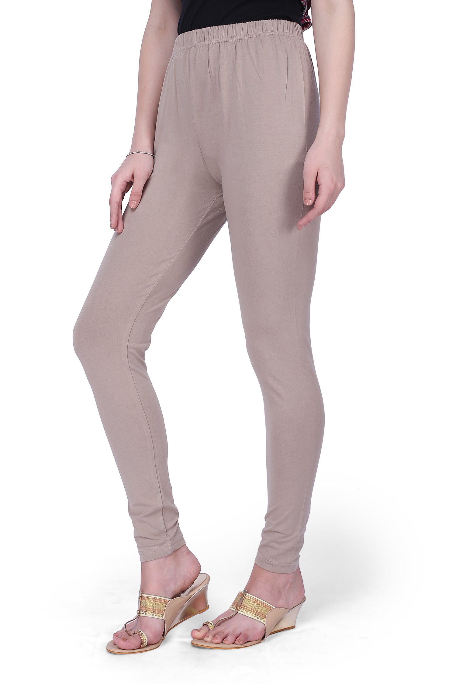 Semantic Women's Cotton-Elastane Leggings - Solid (Available in Colors) - Semantic