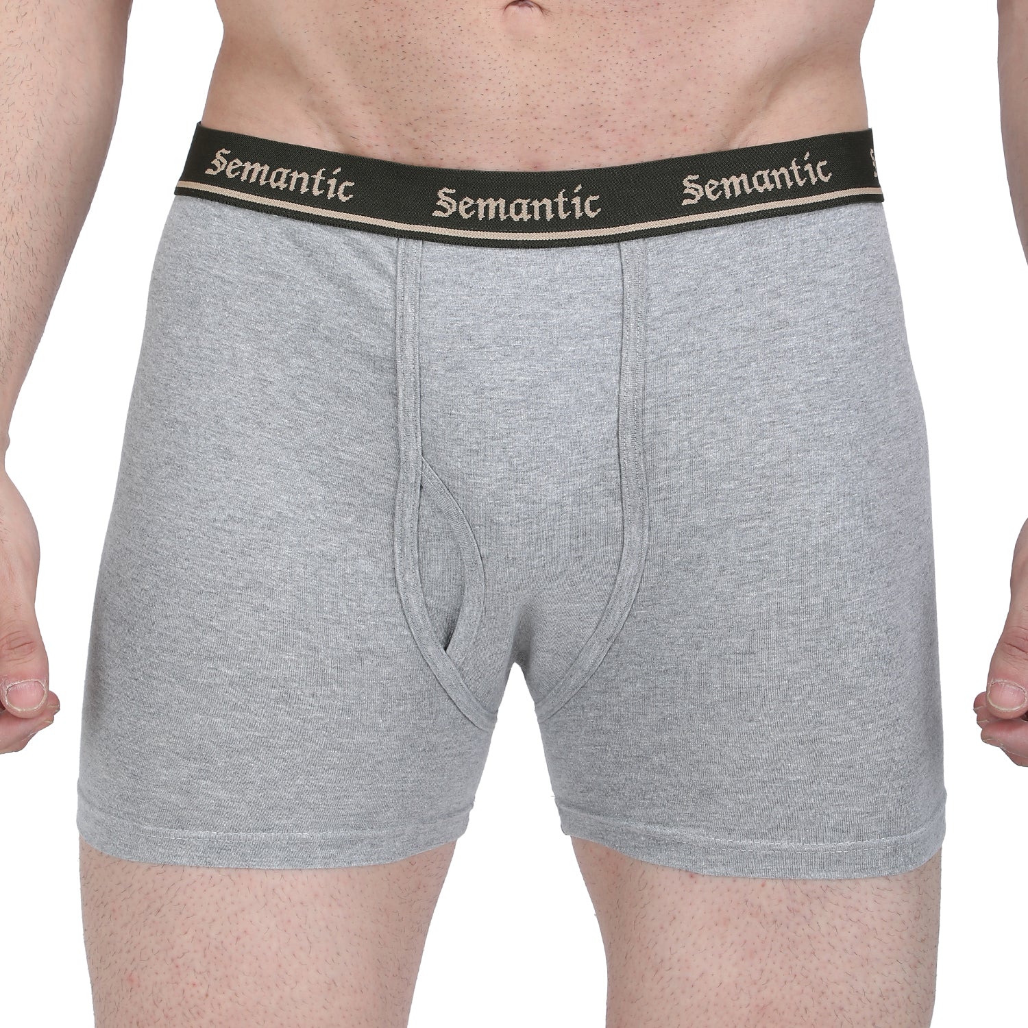 Semantic Cotton Long Trunks with Fly - Solid - Semantic