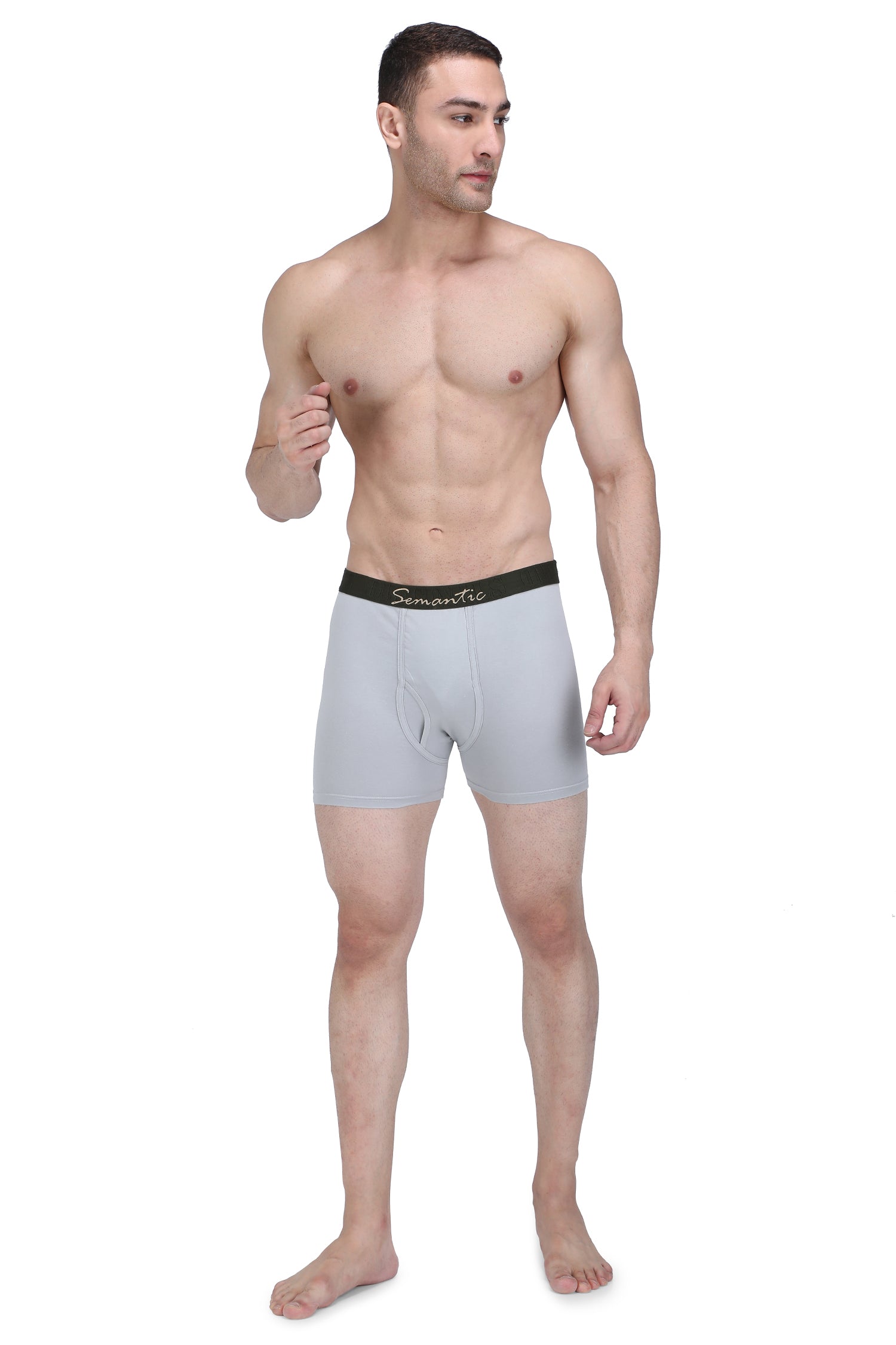 Semantic Cotton Long Trunks with Fly - Solid - Semantic