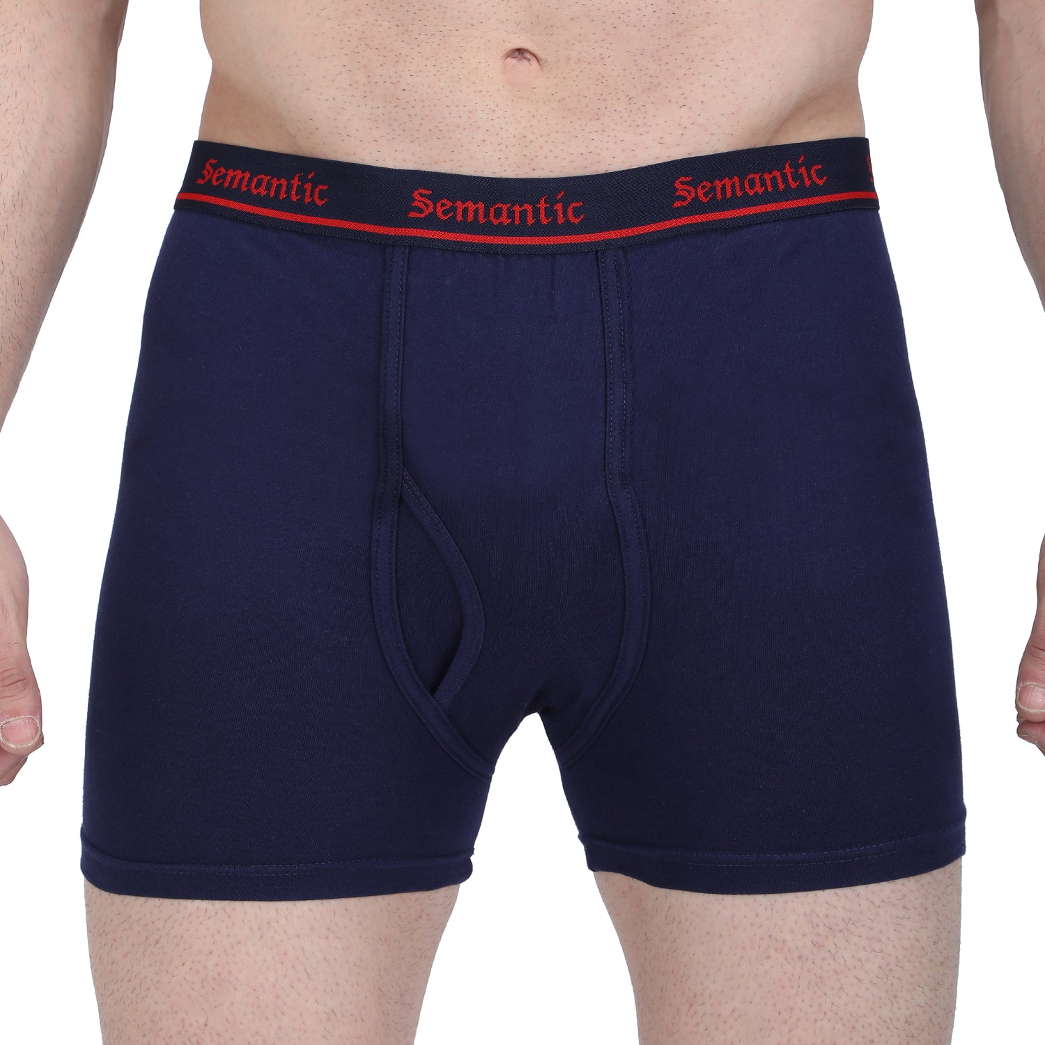 Semantic Cotton Long Trunks with Fly - Solid - Semantic