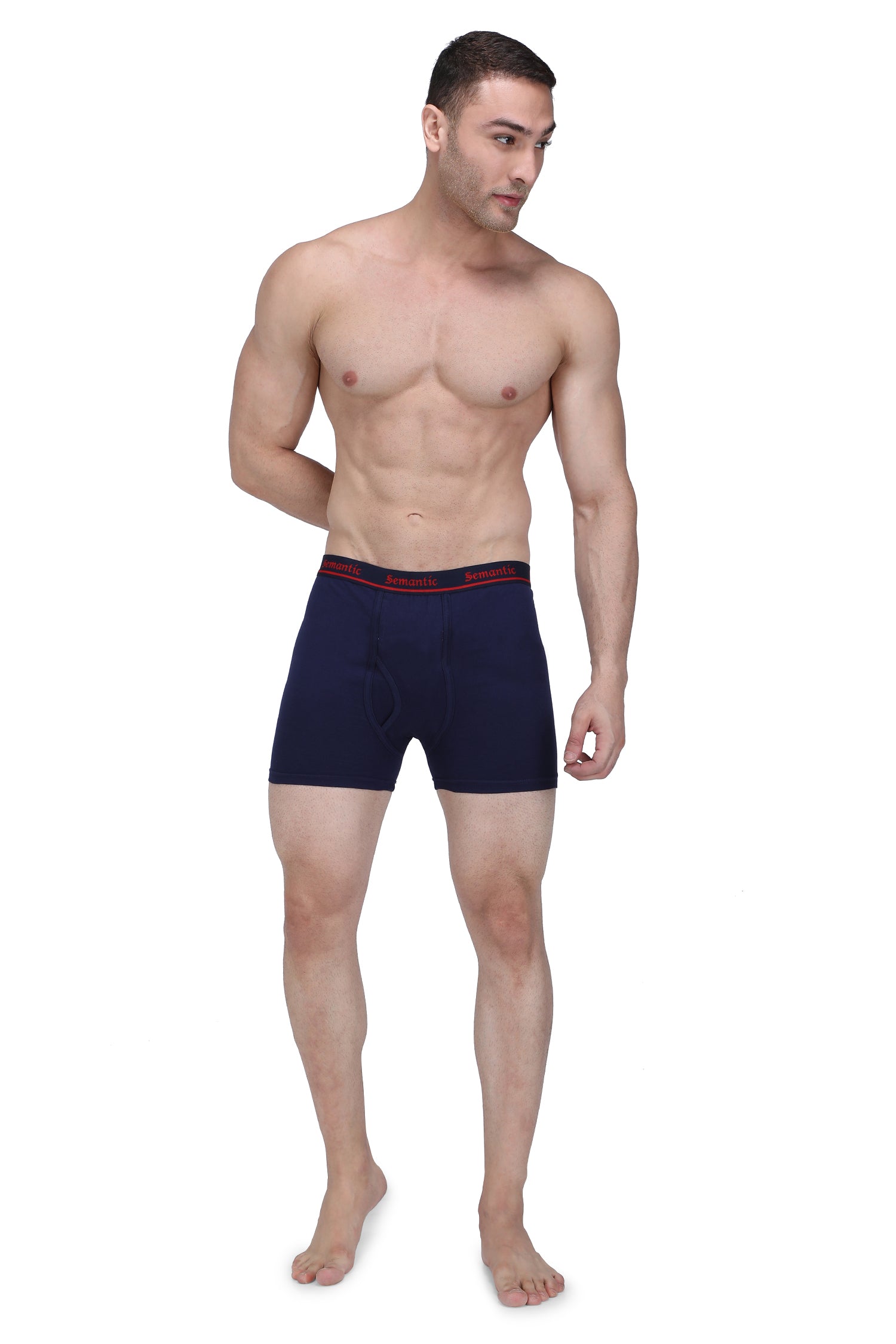 Semantic Cotton Long Trunks with Fly - Solid - Semantic
