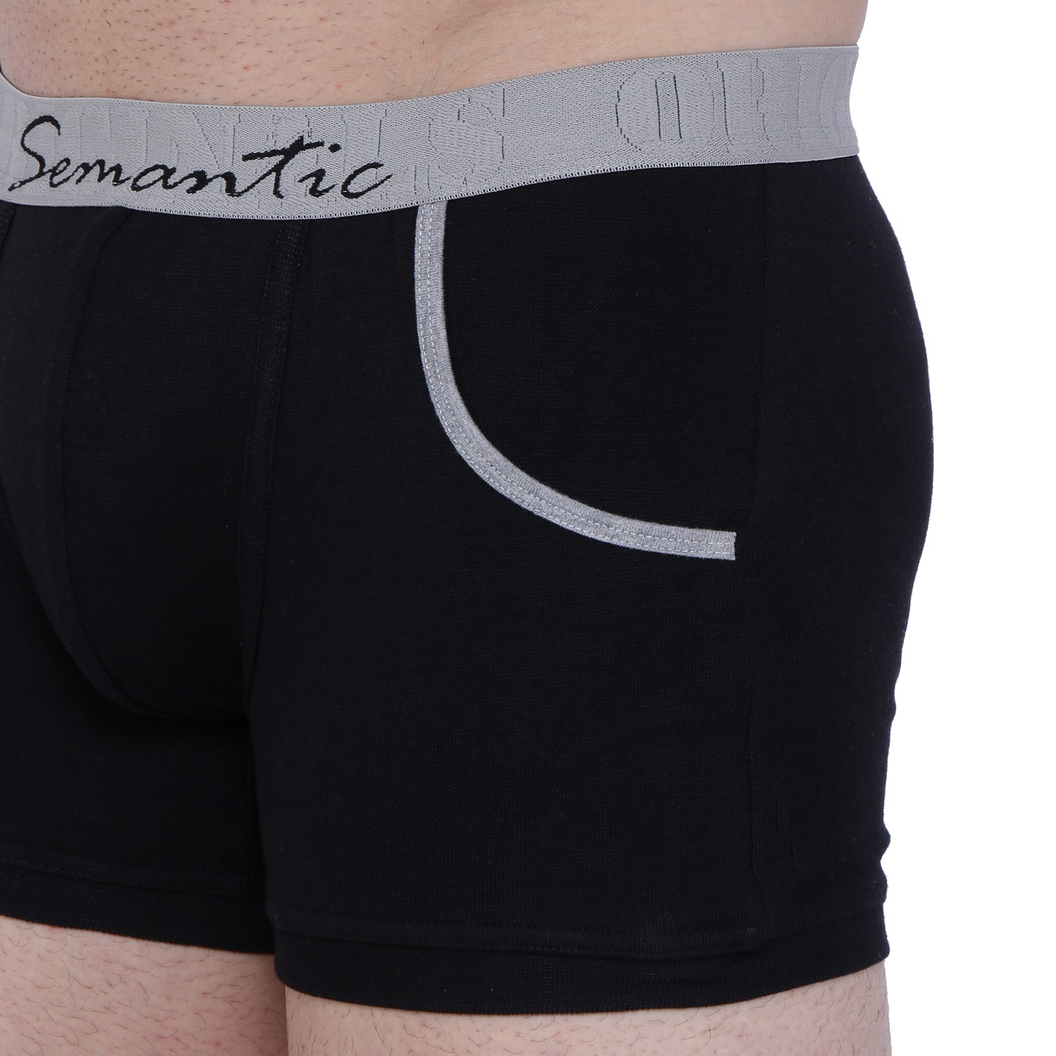Semantic Cotton-Elastane Trunks with Pockets - Solid - Semantic