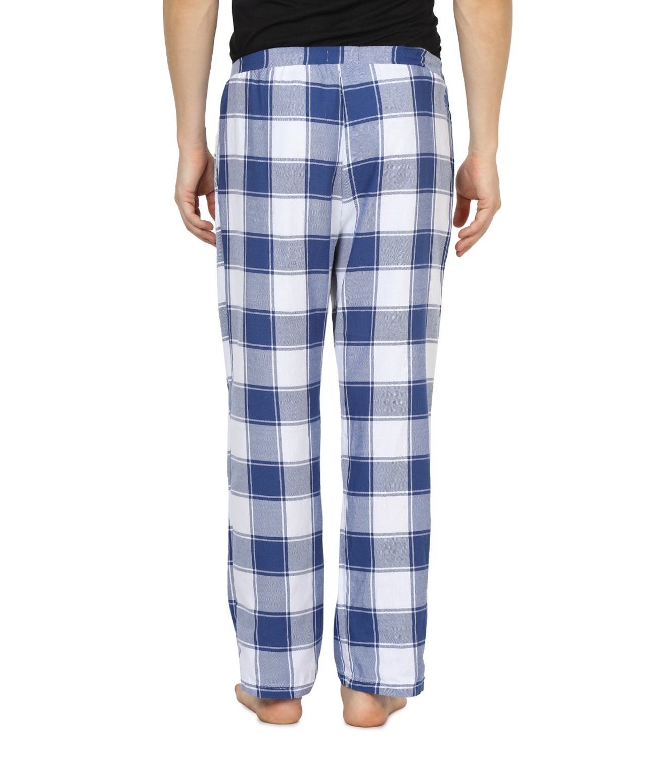 Semantic Mens Blue Big Checks Pyjamas - Semantic
