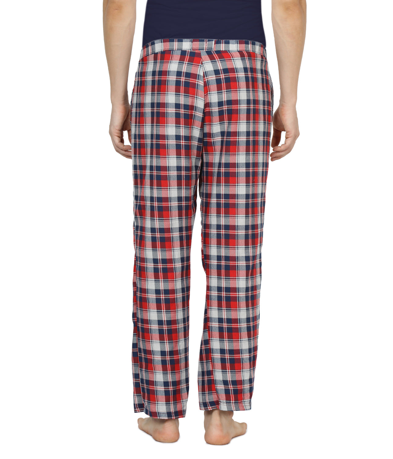 Semantic Mens Blue, Grey & Red Small Checks Pyjamas - Semantic