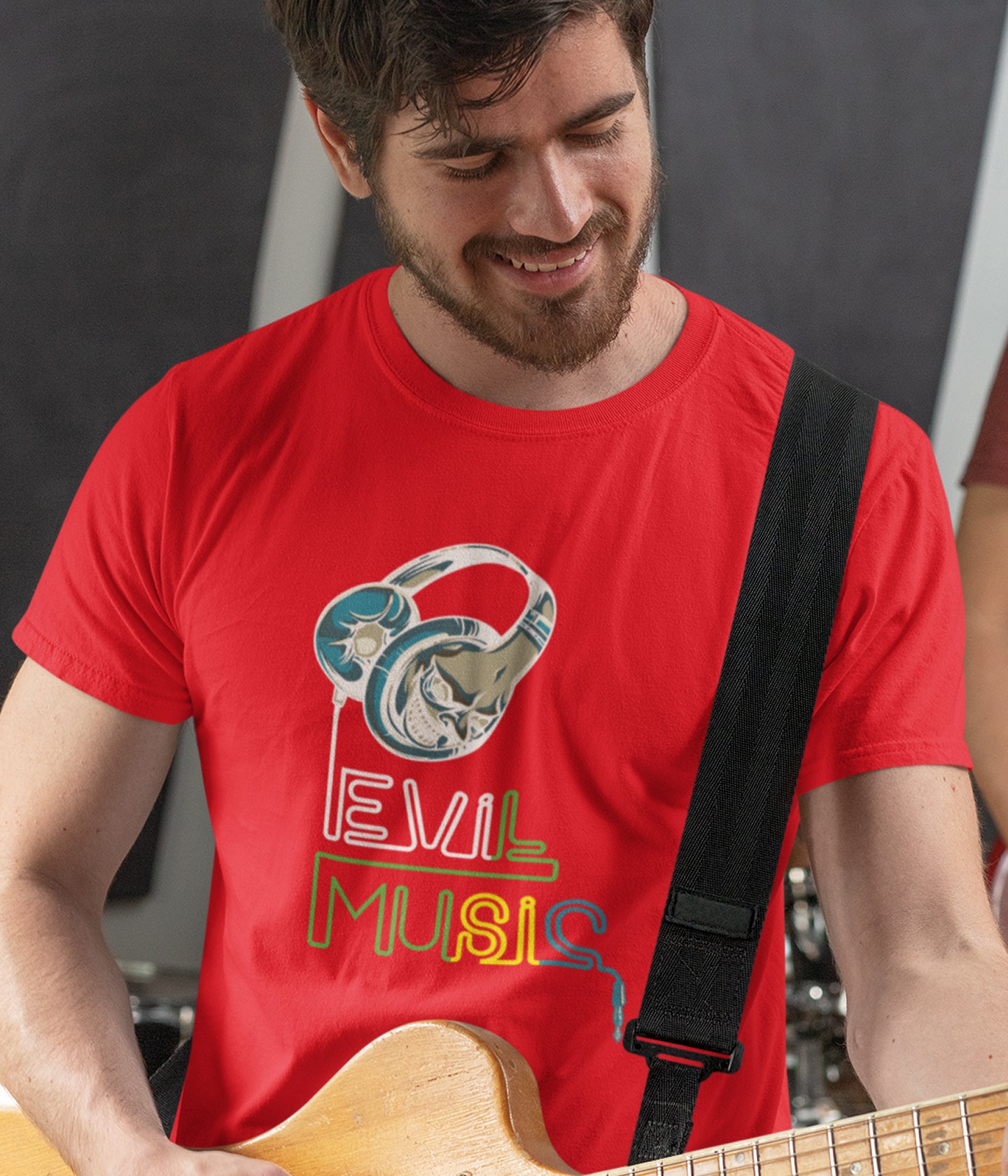 Semantic Graphic Cotton T-shirt - Evil Music - Semantic