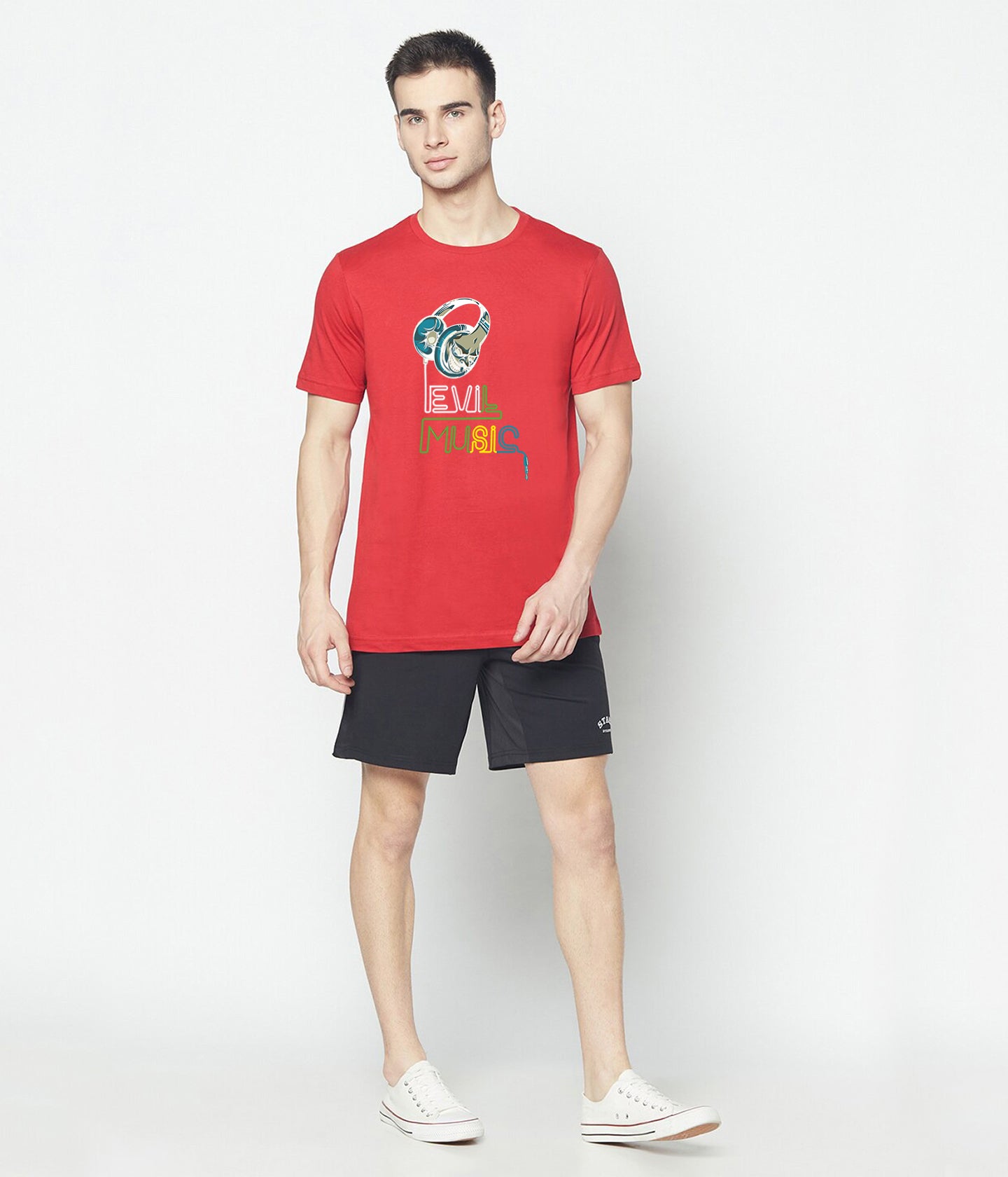 Semantic Graphic Cotton T-shirt - Evil Music - Semantic