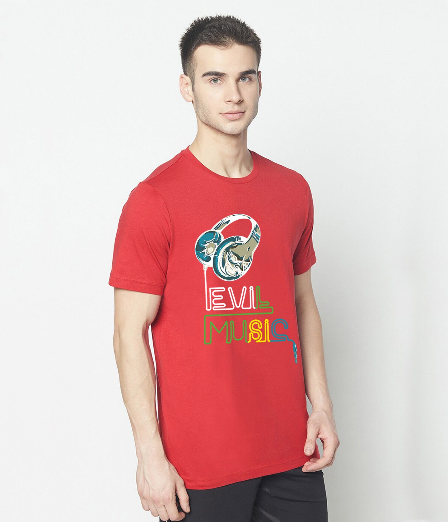 Semantic Graphic Cotton T-shirt - Evil Music - Semantic