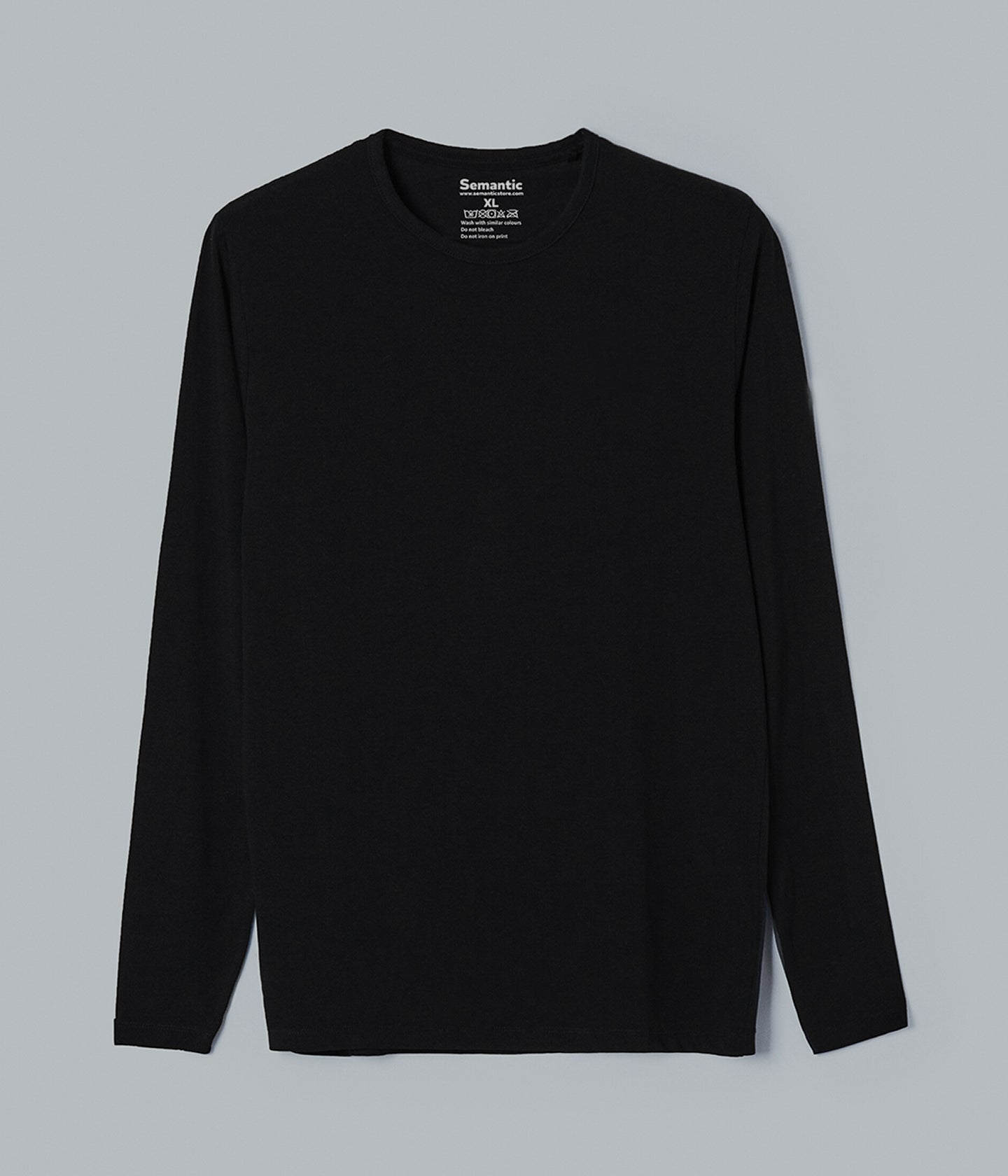 Semantic Full Sleeve Cotton T-shirt - Solid - Semantic