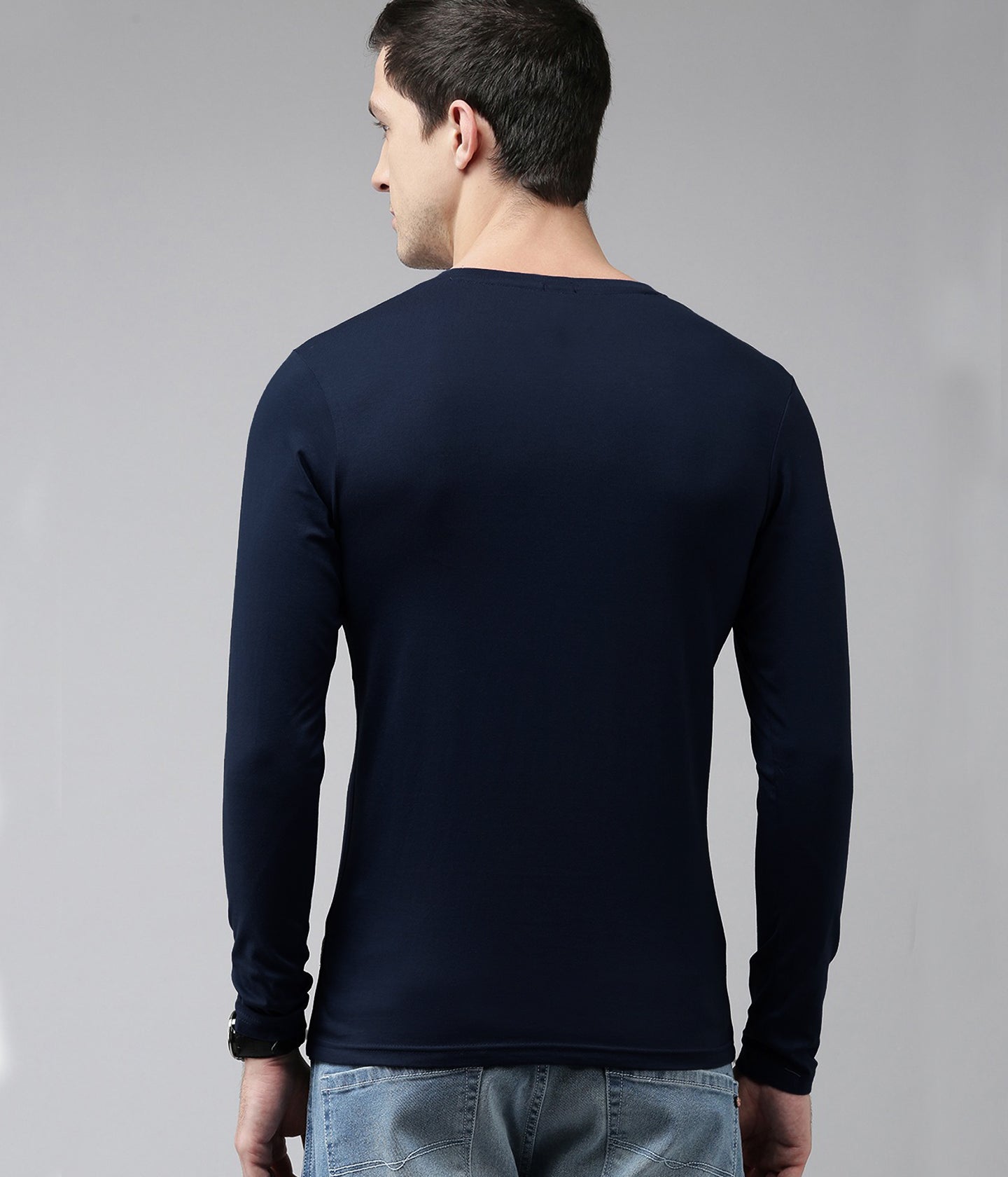 Semantic Full Sleeve Cotton T-shirt - Solid - Semantic