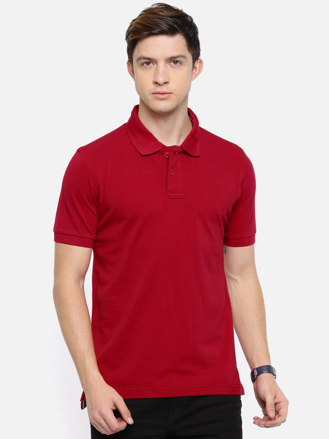 Semantic Cotton Polo Collar T-shirt - Semantic