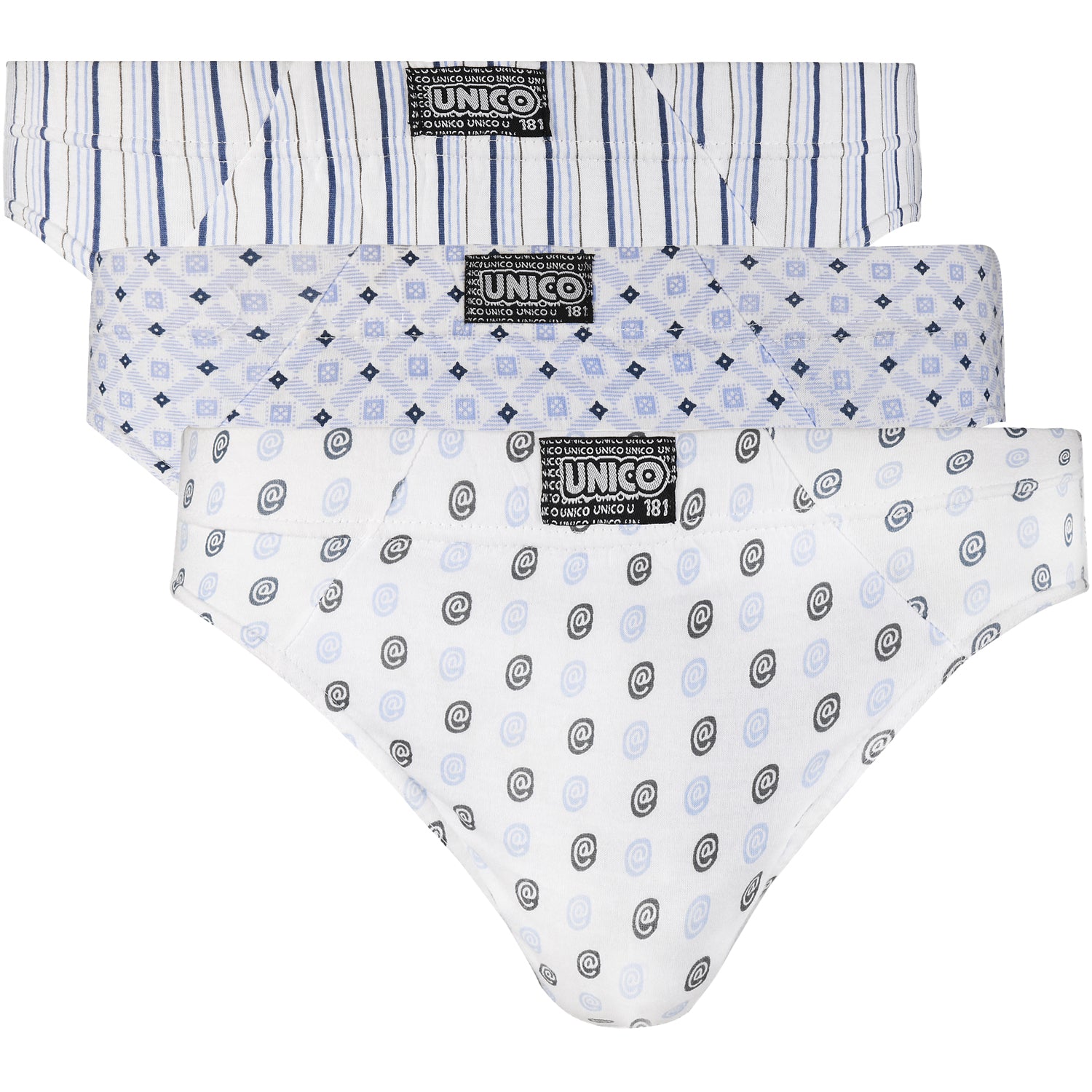 Semantic Cotton Briefs - Inner Waistband - Printed (Pack of 3) - Semantic