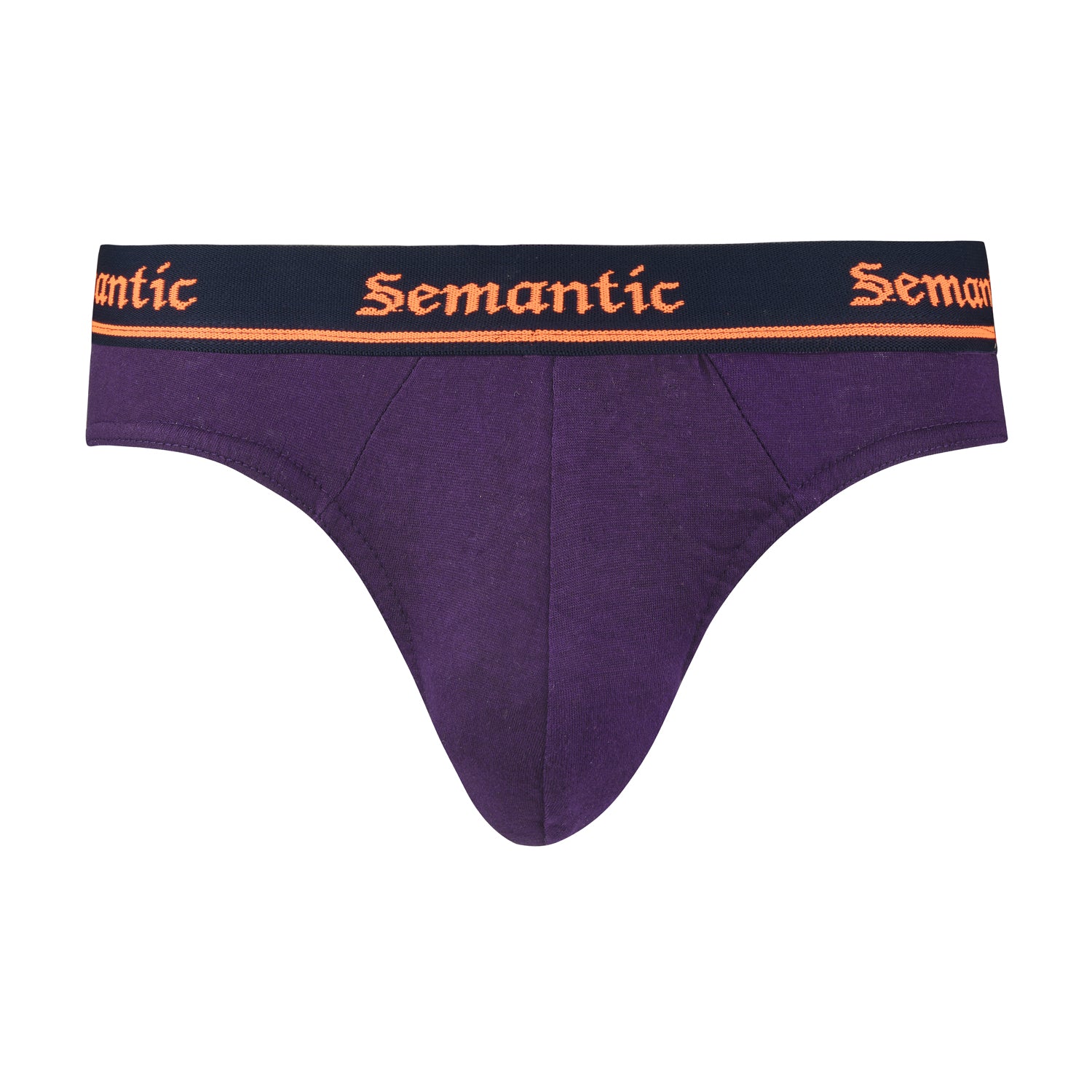 Semantic Cotton Briefs - Designer Waistband - Solid - Semantic