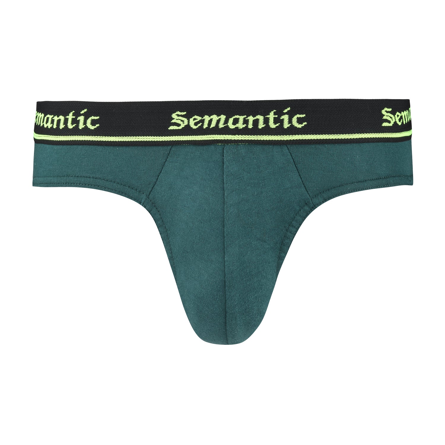 Semantic Cotton Briefs - Designer Waistband - Solid - Semantic