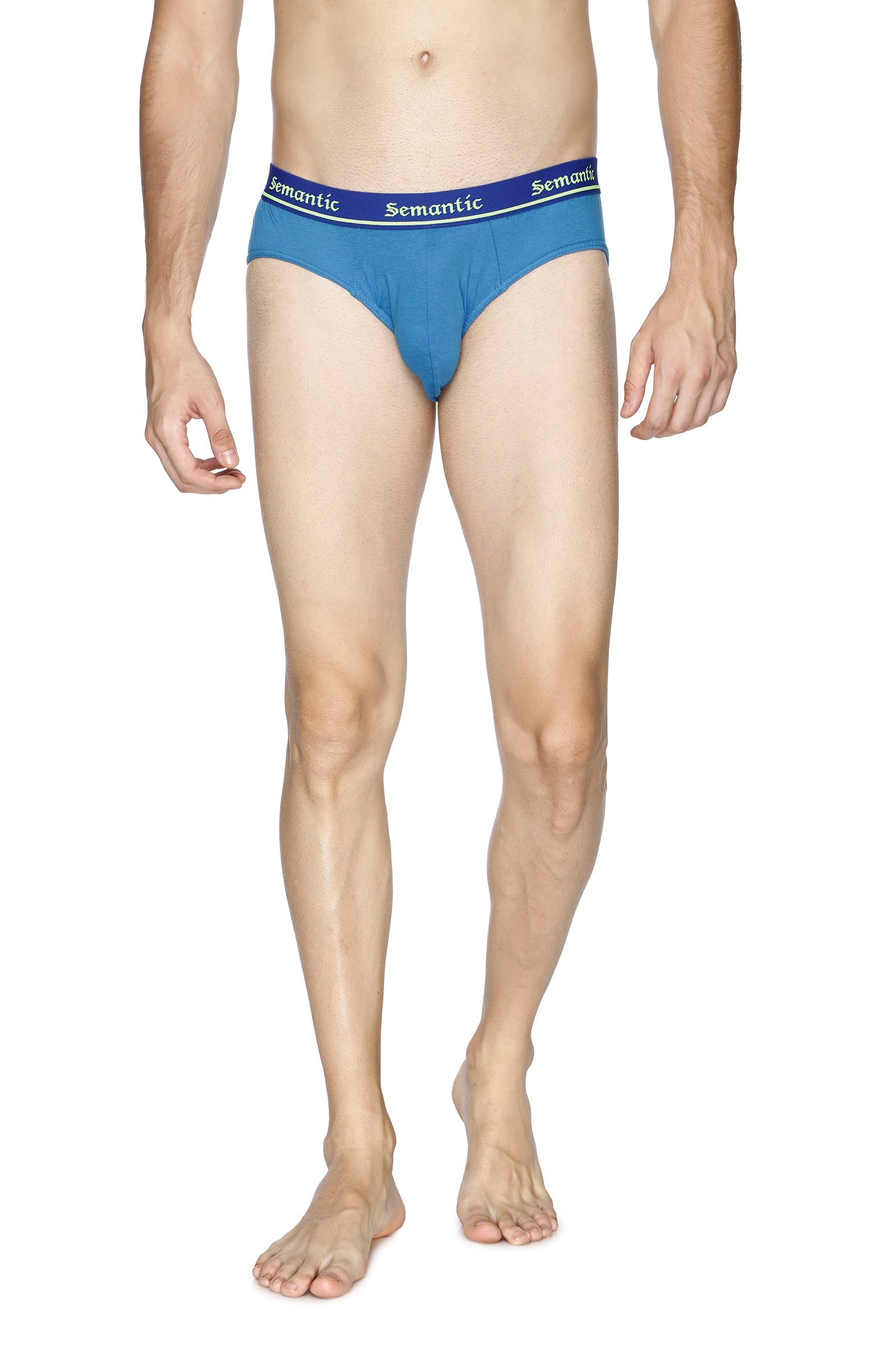 Semantic Cotton Briefs - Designer Waistband - Solid - Semantic