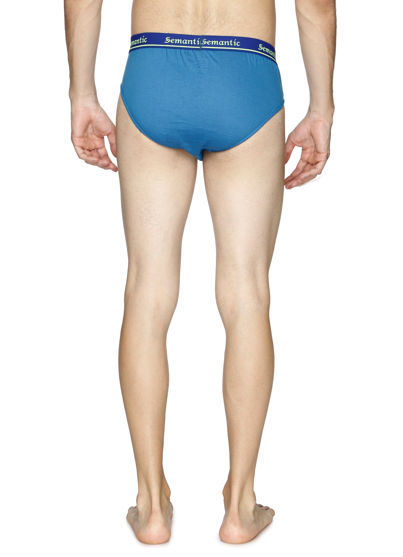 Semantic Cotton Briefs - Designer Waistband - Solid - Semantic