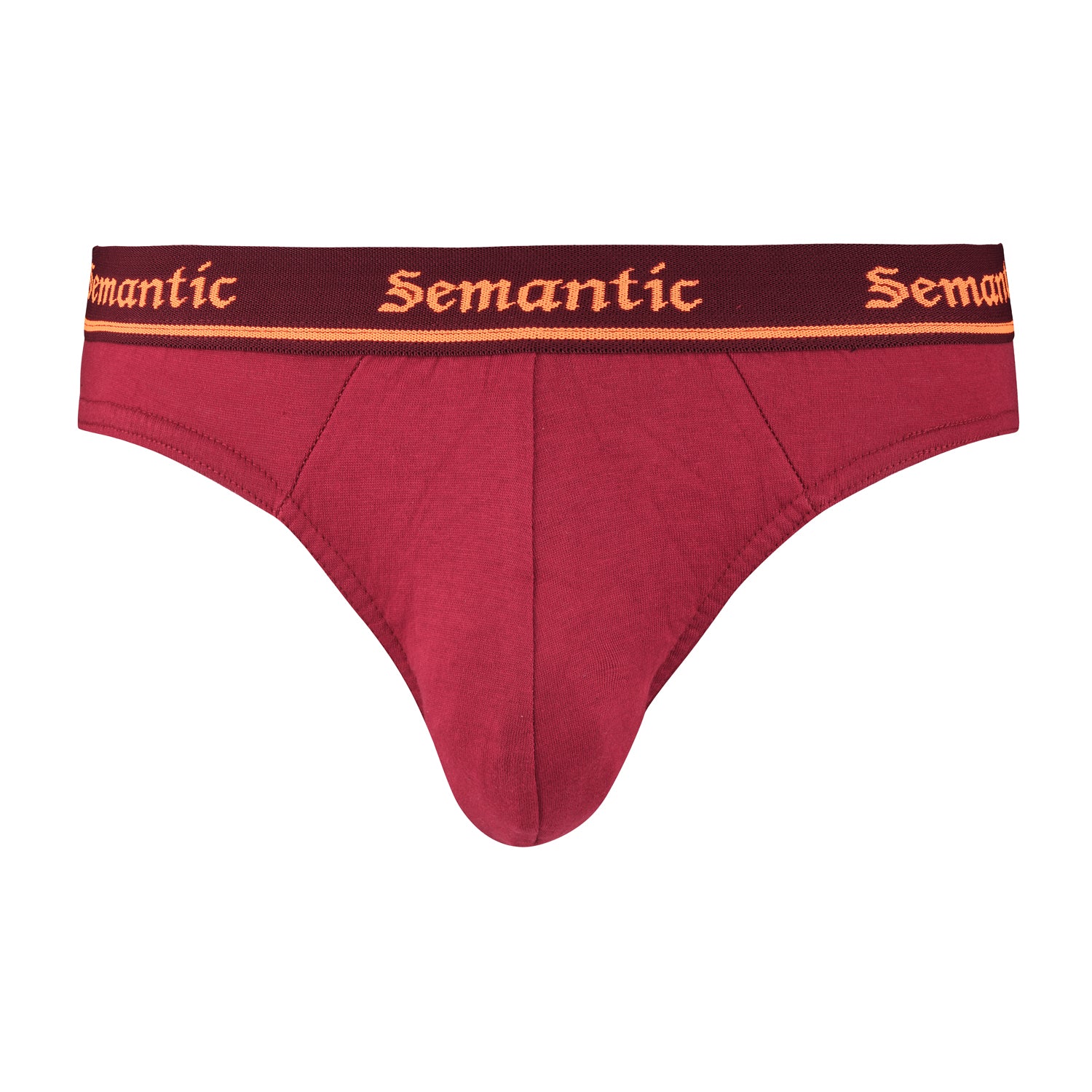 Semantic Cotton Briefs - Designer Waistband - Solid - Semantic