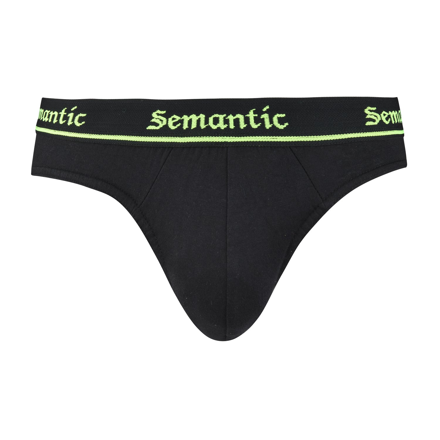 Semantic Cotton Briefs - Designer Waistband - Solid - Semantic