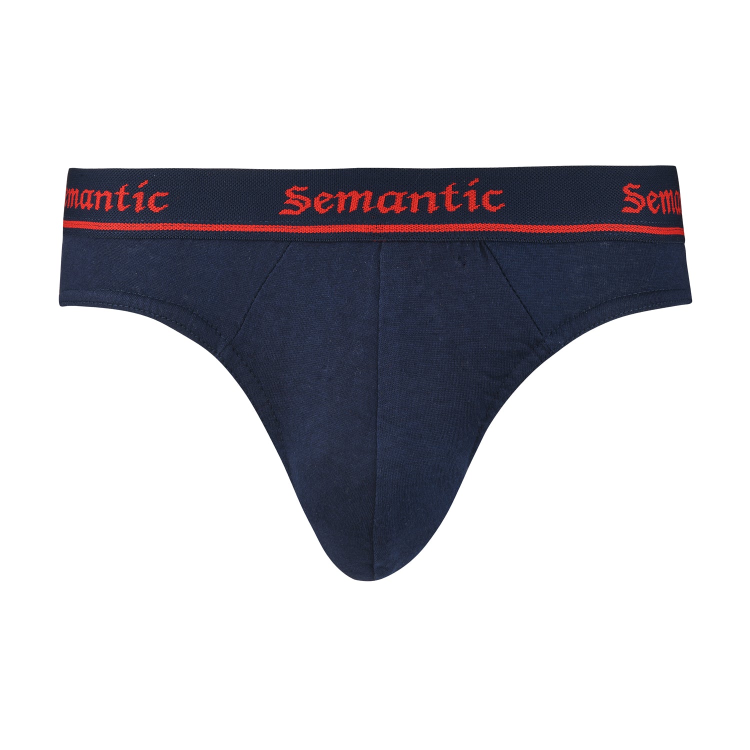 Semantic Cotton Briefs - Designer Waistband - Solid - Semantic