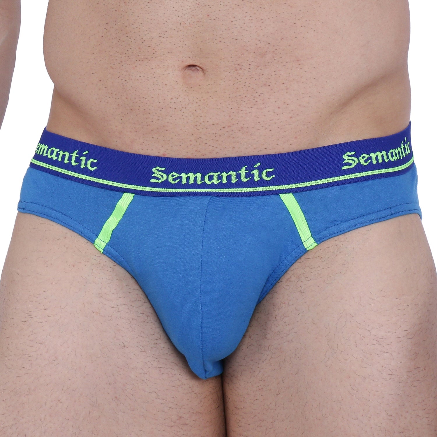 Semantic Cotton Briefs - Designer Waistband with Tape - Solid (Pack of 2) - Semantic
