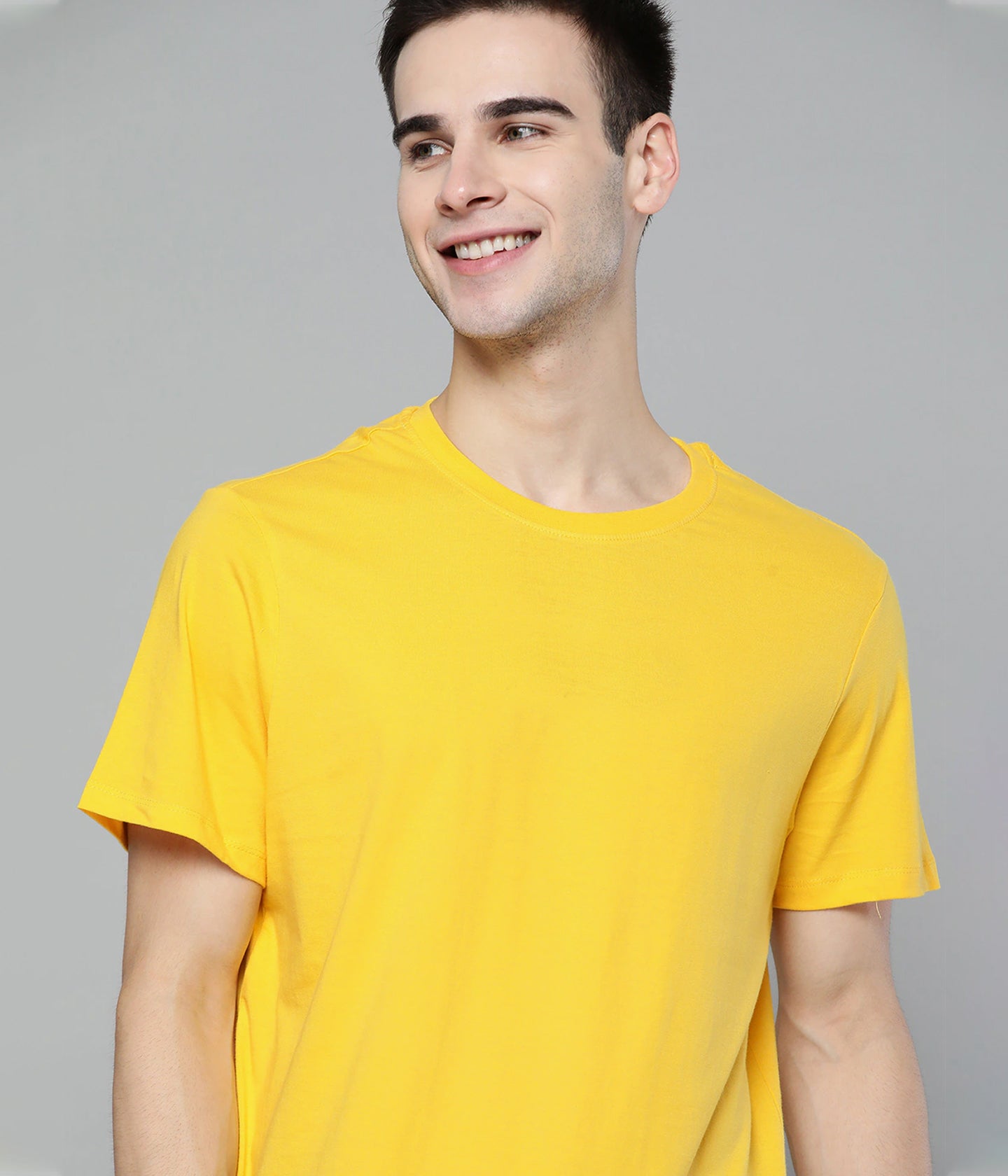 Semantic Half Sleeve Cotton T-shirt - Solid (Available in Colours) - Semantic