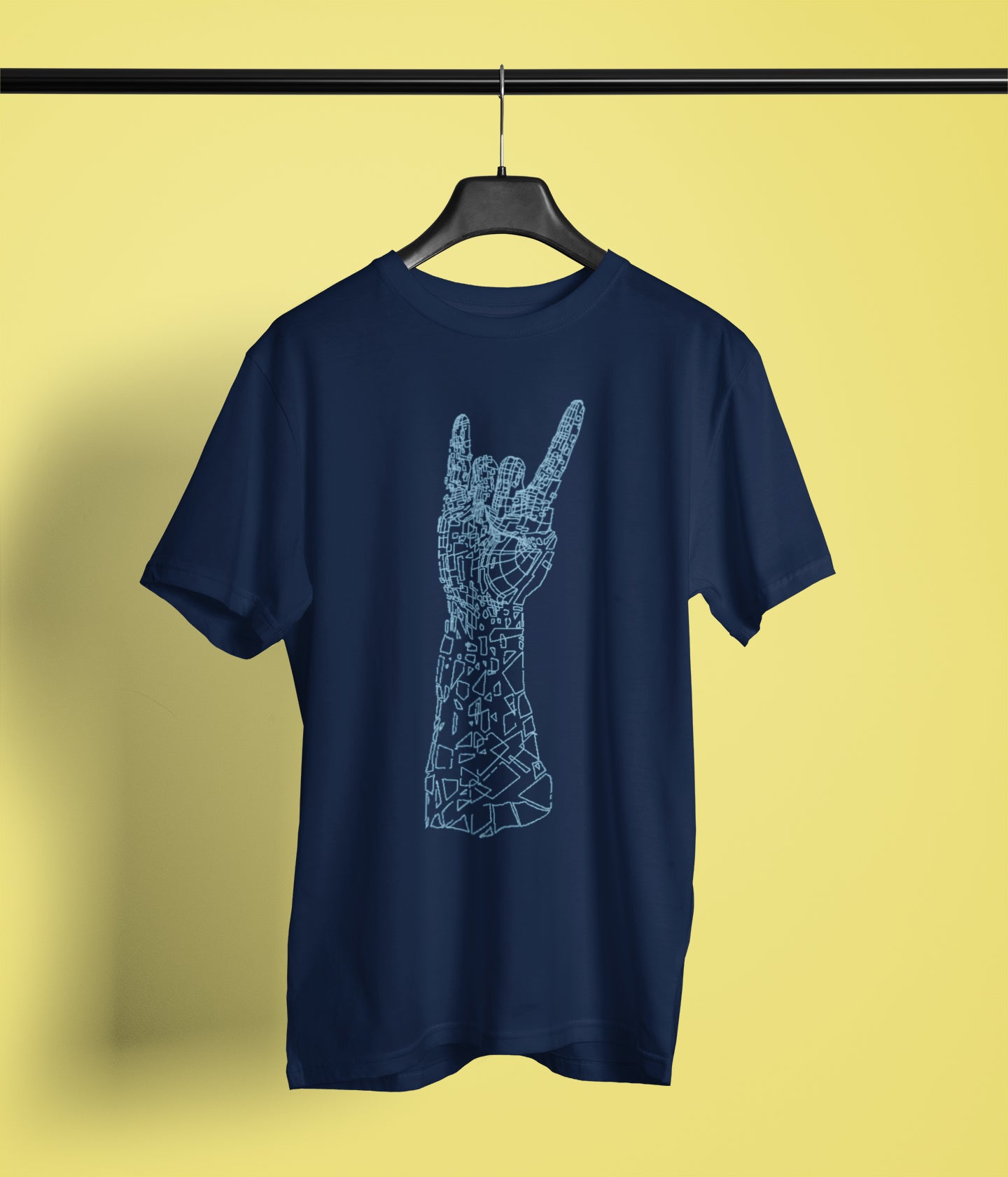 Semantic Half Sleeve Cotton T-shirt - Printed Broken Peace - Semantic
