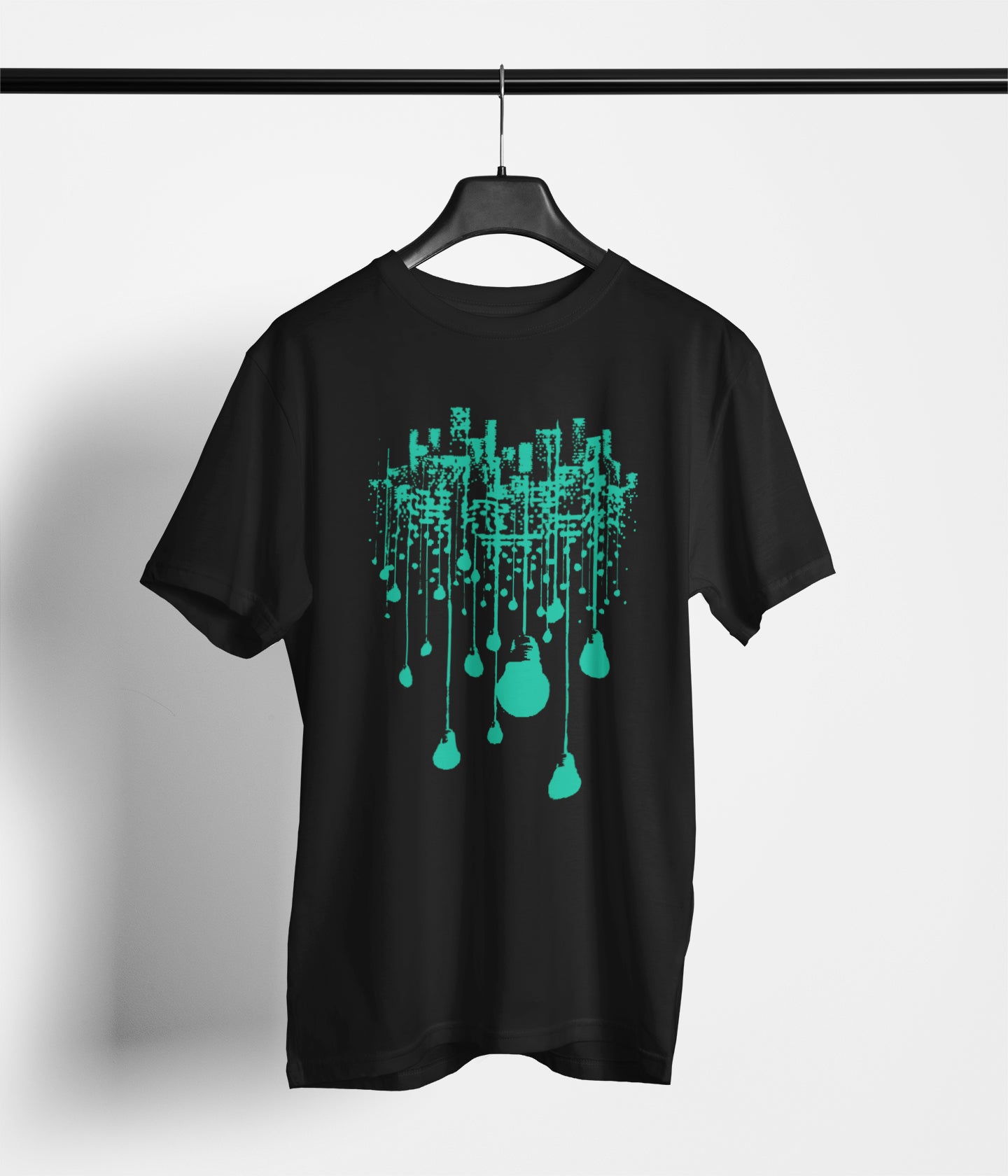 Semantic Half Sleeve Cotton T-shirt - Printed Lights - Semantic