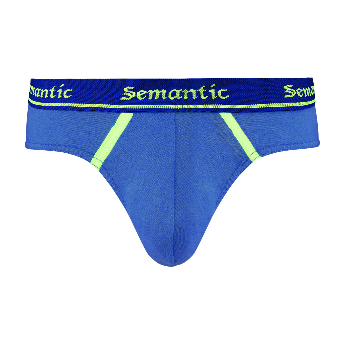 Semantic Cotton Briefs - Designer Waistband with Tape- Solid