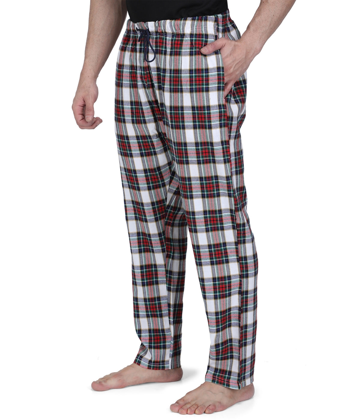 Semantic Men's Green &amp; Red Checks Pyjamas - Semantic