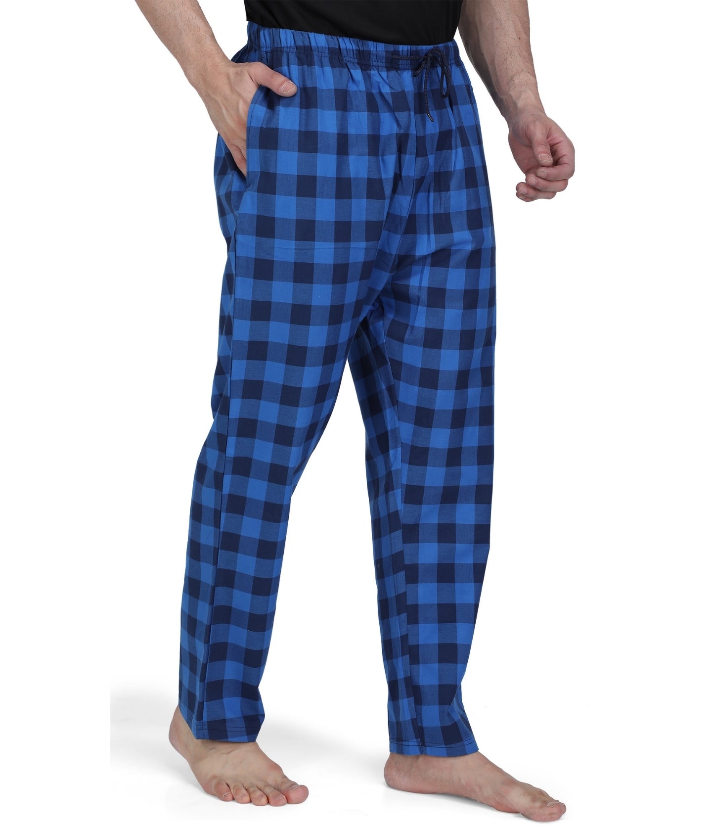 Semantic Mens Blue Checks Pyjamas