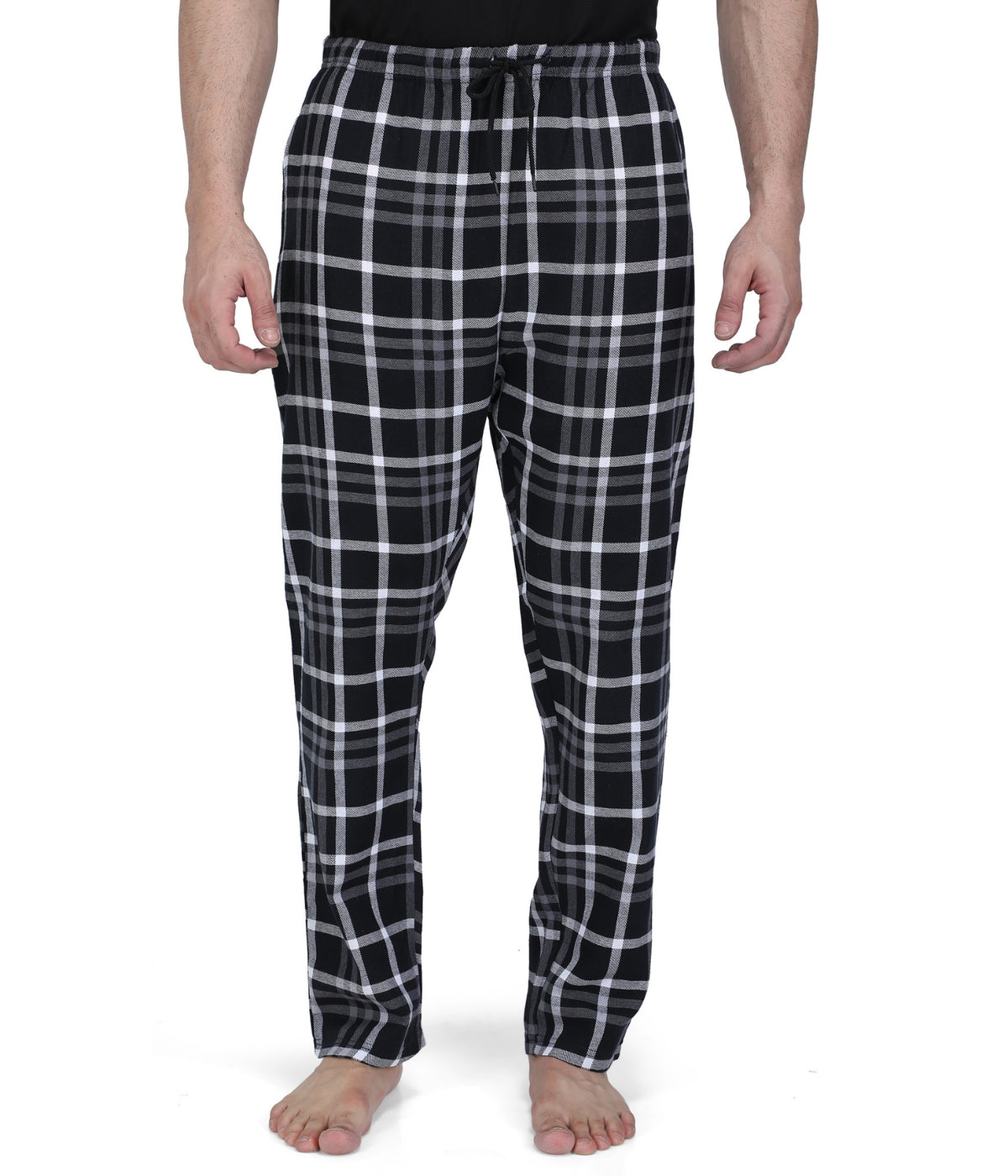 Semantic Men&#39;s Black Checks Pyjamas