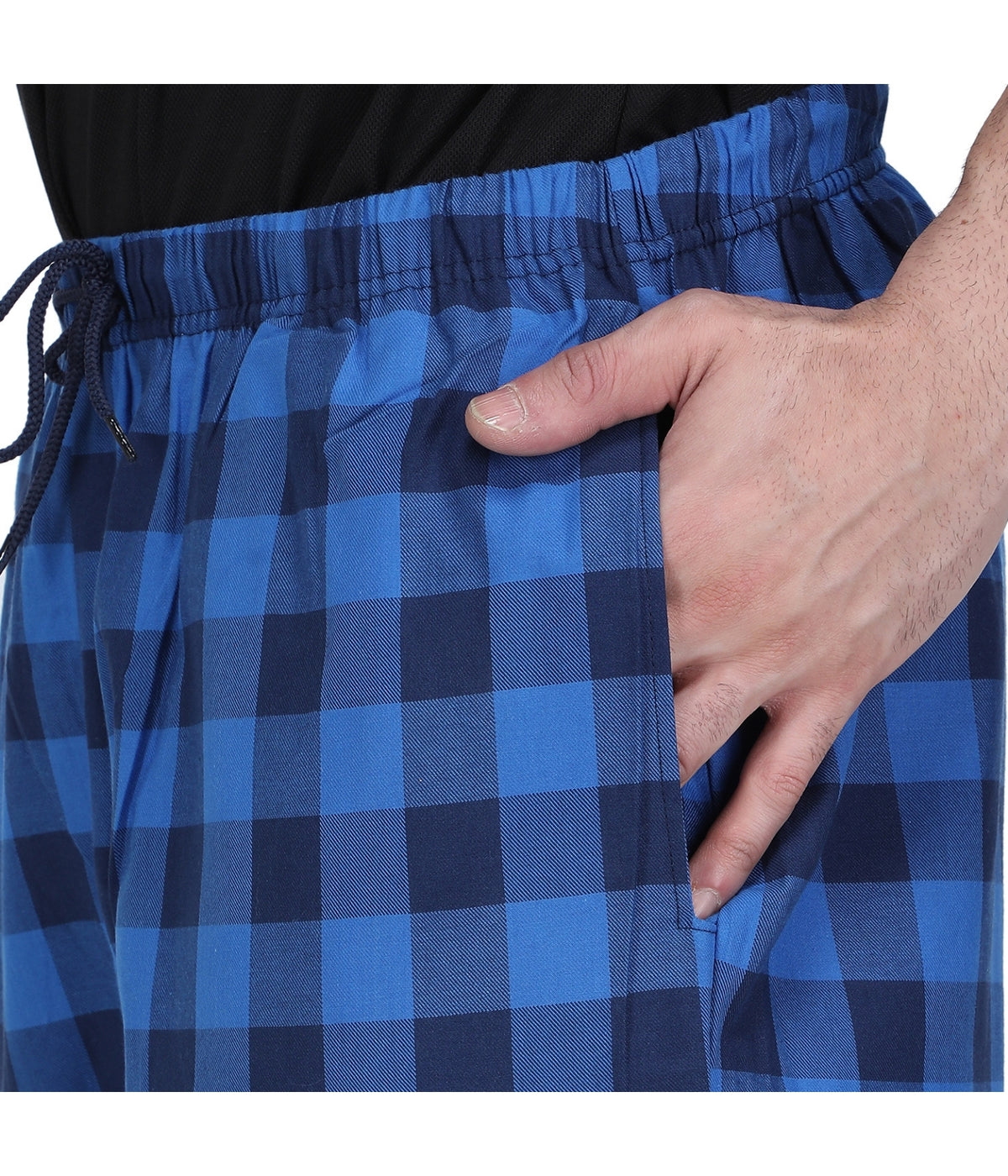 Semantic Mens Blue Checks Pyjamas