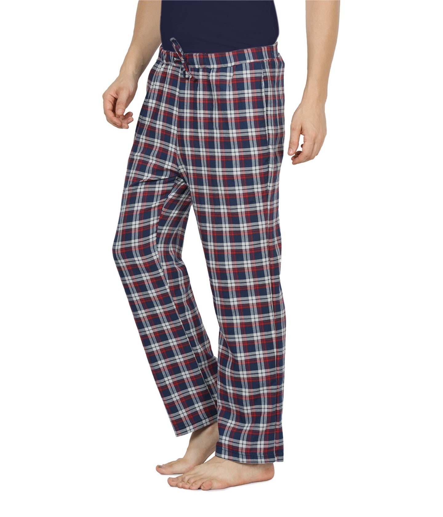 Semantic Men's Blue & Red Checks Pyjamas