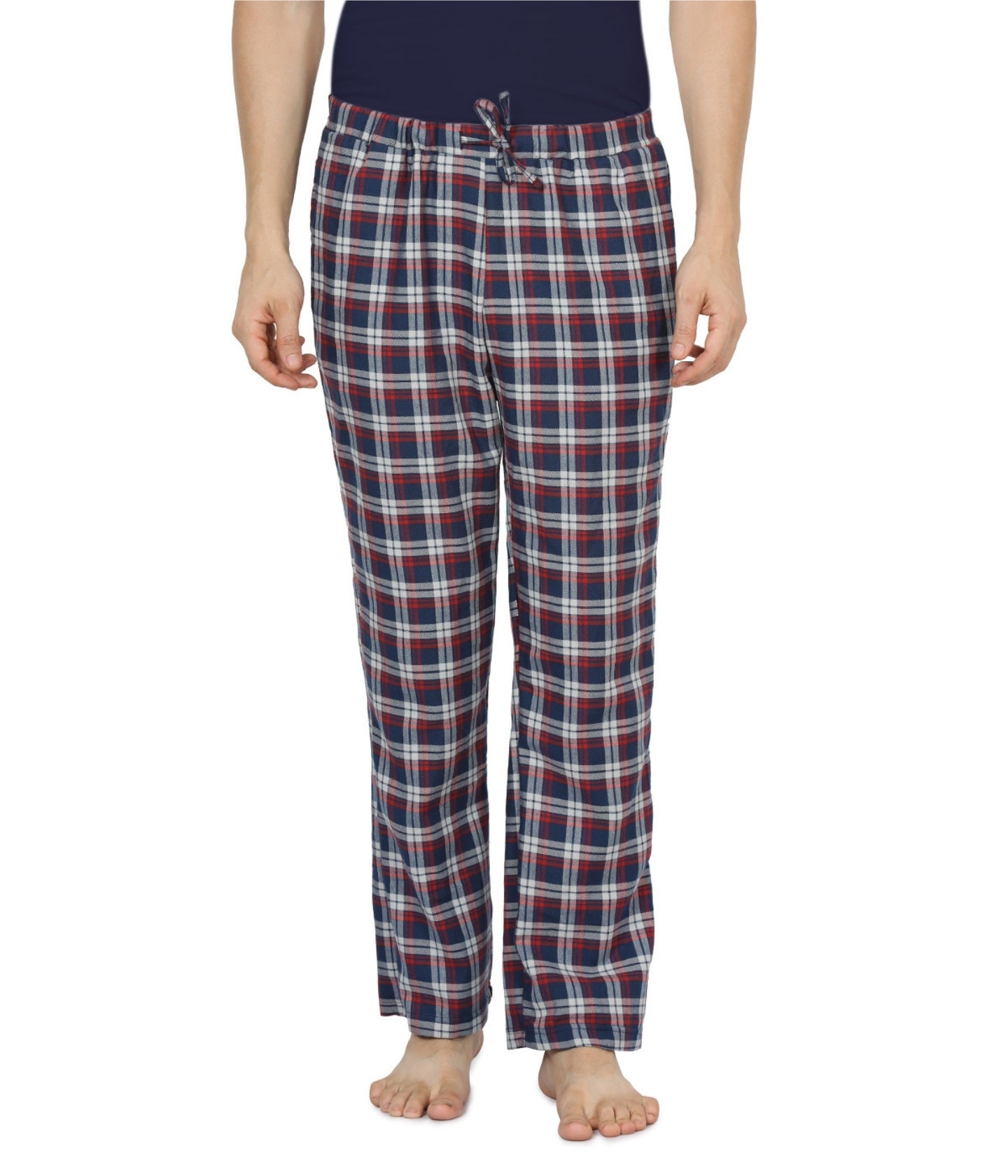 Semantic Men's Blue & Red Checks Pyjamas - Semantic