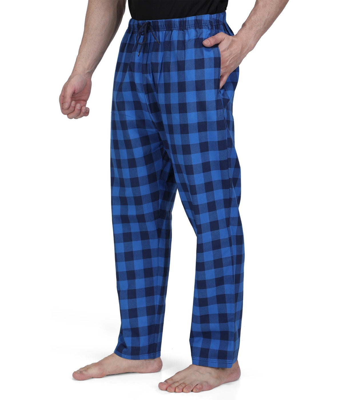 Semantic Mens Blue Checks Pyjamas
