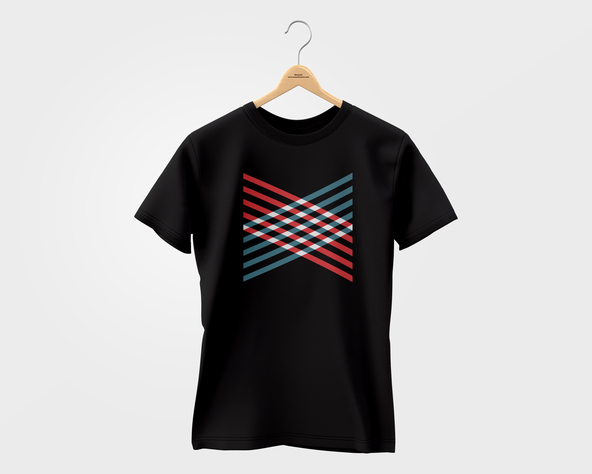 Semantic Half Sleeve Cotton T-shirt - Printed Geometric 1 - Semantic Store