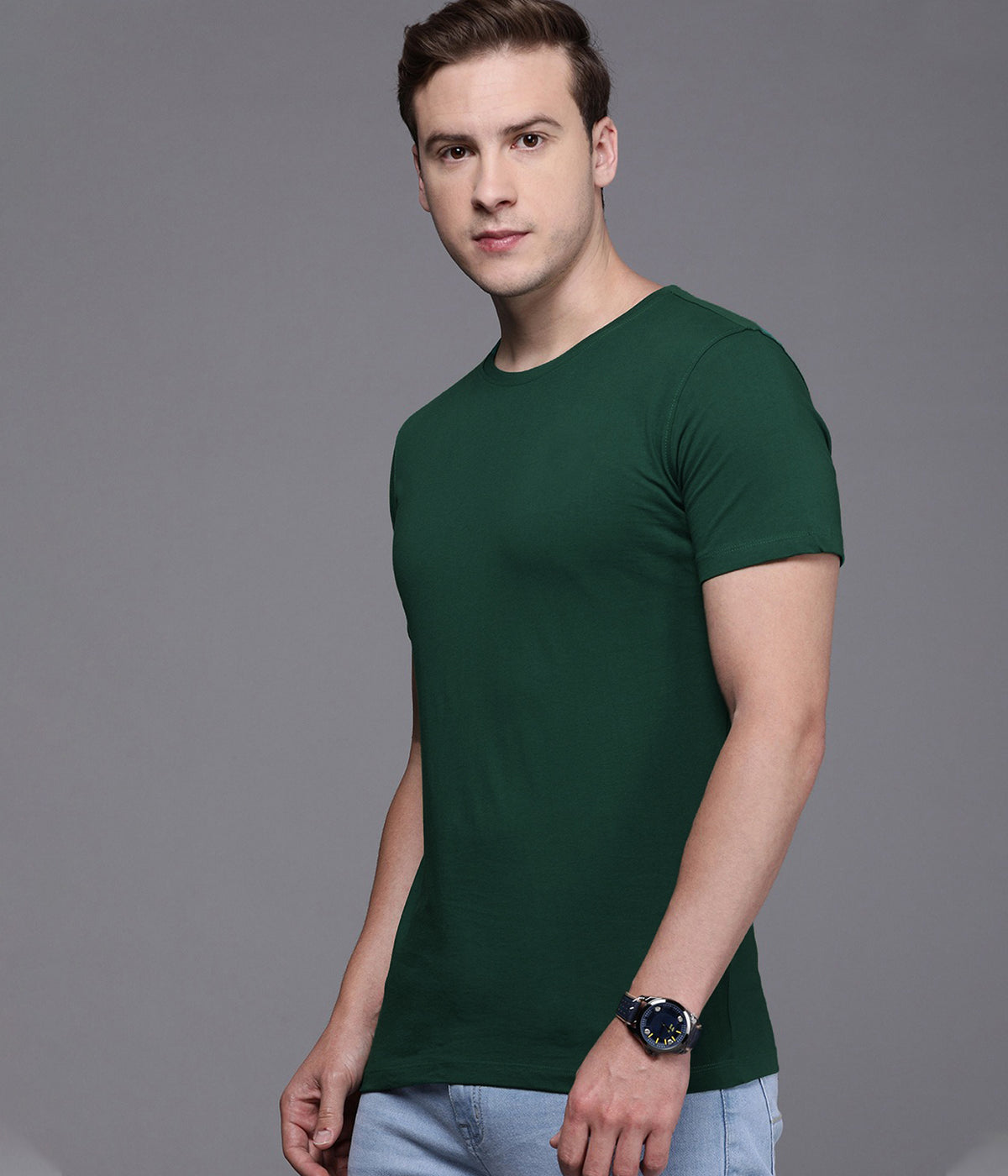 Semantic Half Sleeve Cotton T-shirt - Pack of 4