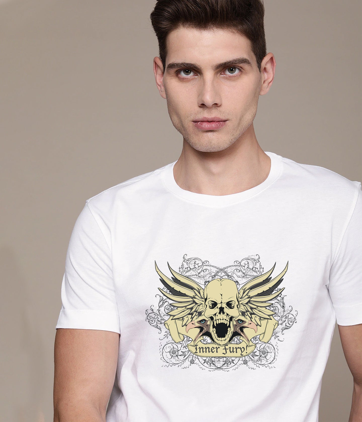 Semantic Graphic Cotton T-shirt - Inner Fury - Semantic