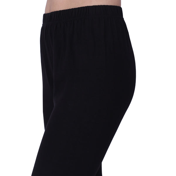 Straight Fit Plain Ladies Black Leggings, Size: XXL at Rs 115 in