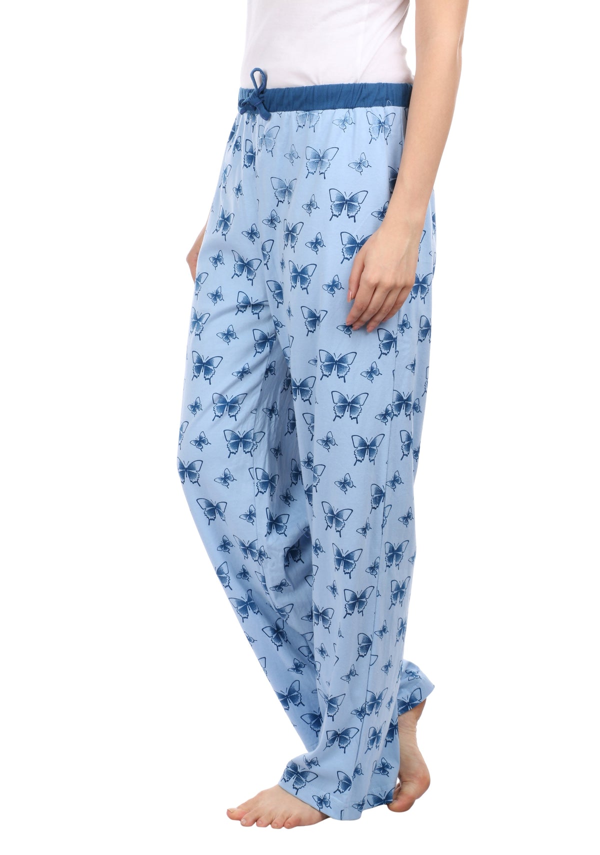 Semantic Women&#39;s Cotton Pyjama - Butterfly Print