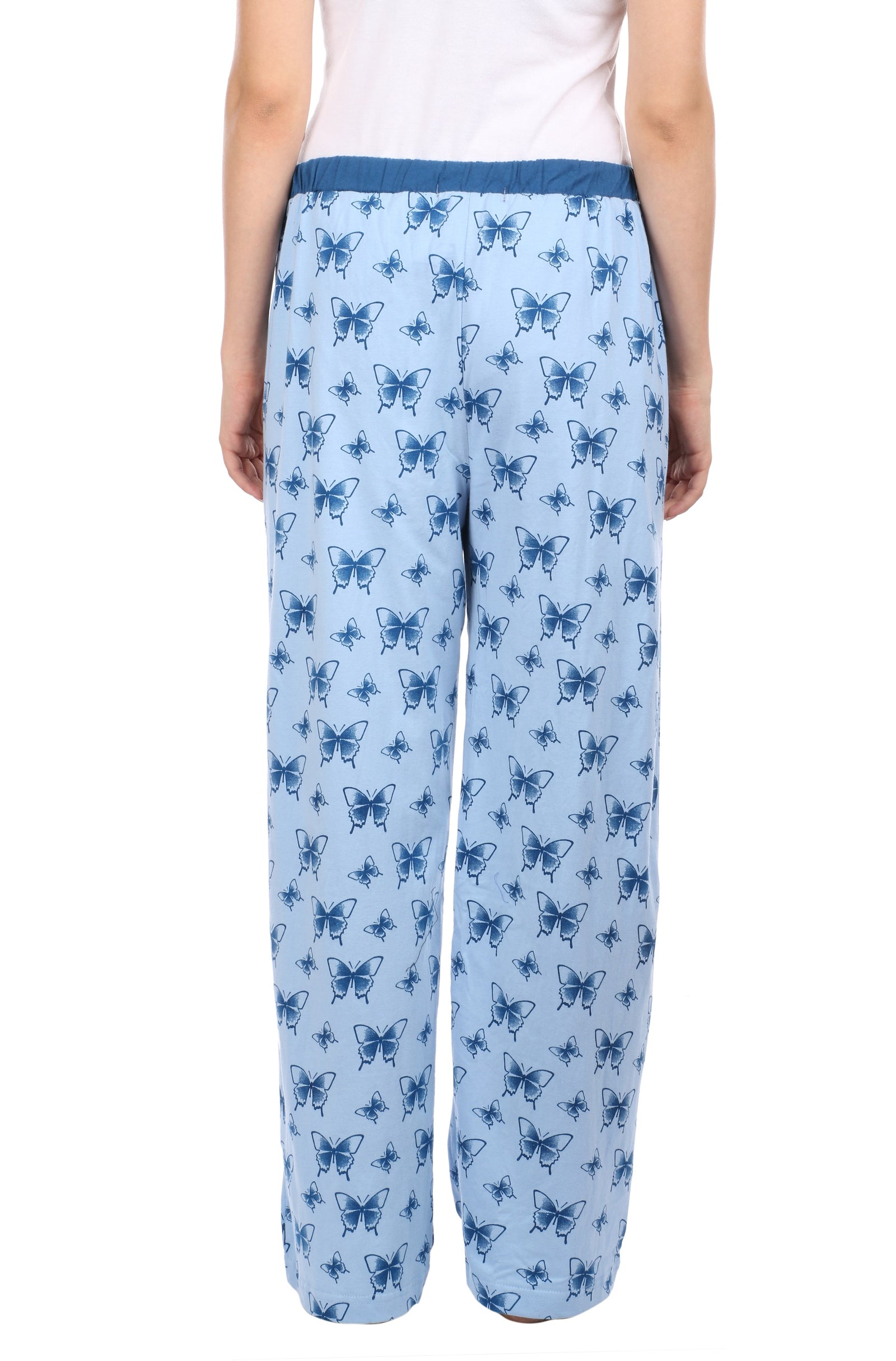 Semantic Women's Cotton Pyjama - Butterfly Print - Semantic