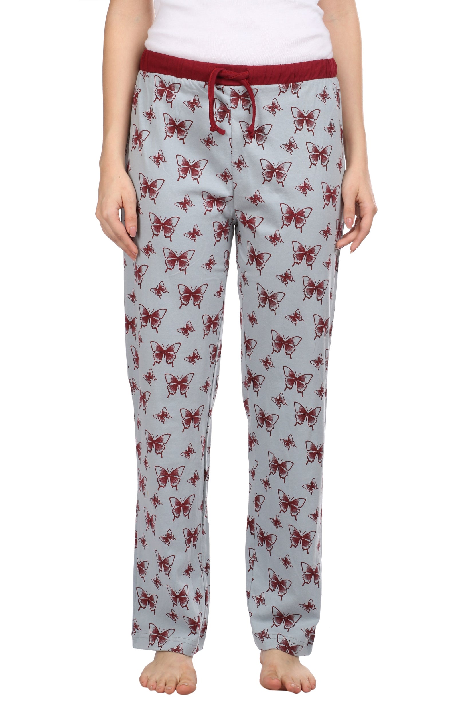 Semantic Women's Cotton Pyjama - Butterfly Print - Semantic