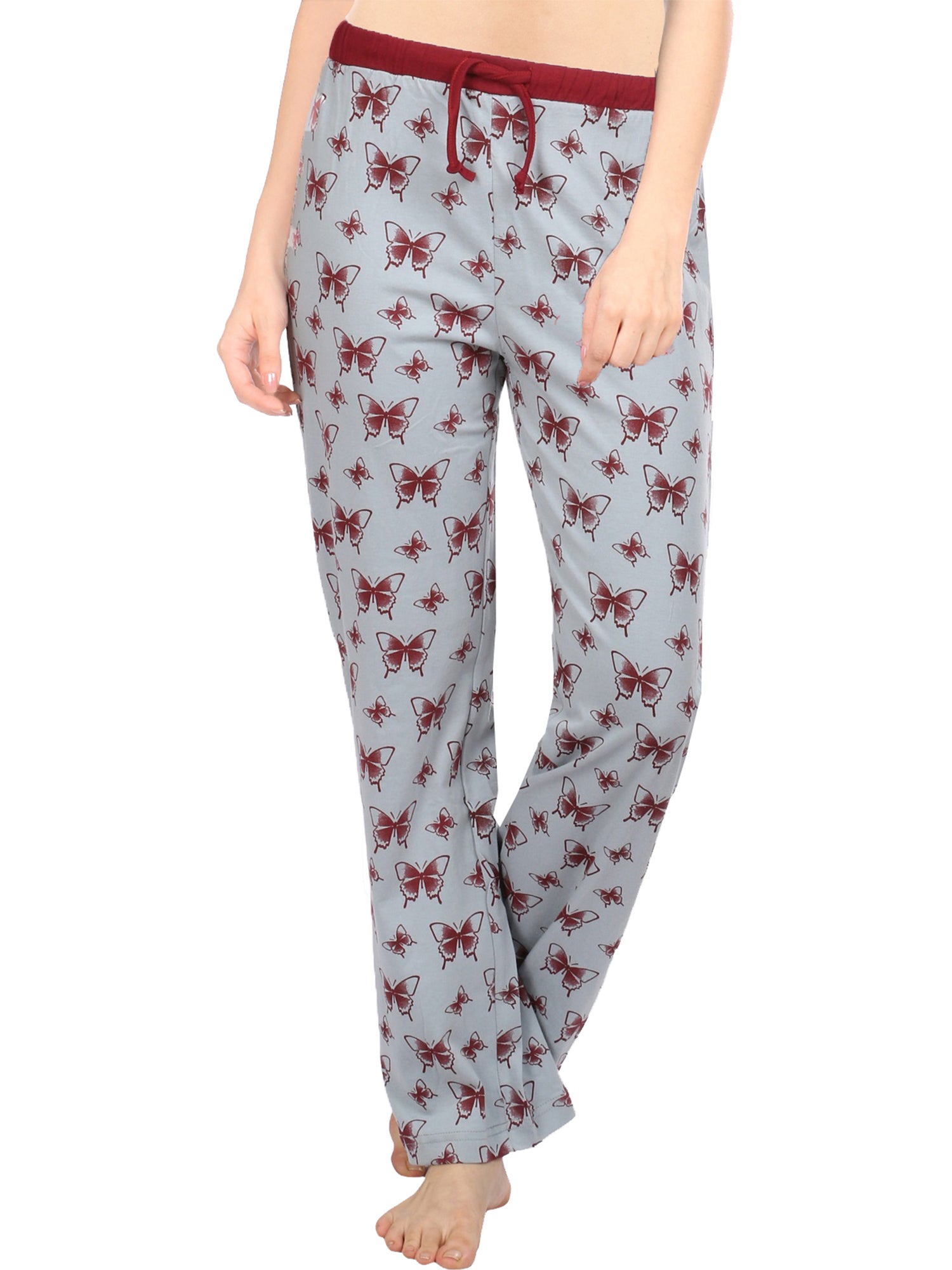 Semantic Women's Cotton Pyjama - Butterfly Print - Semantic Store