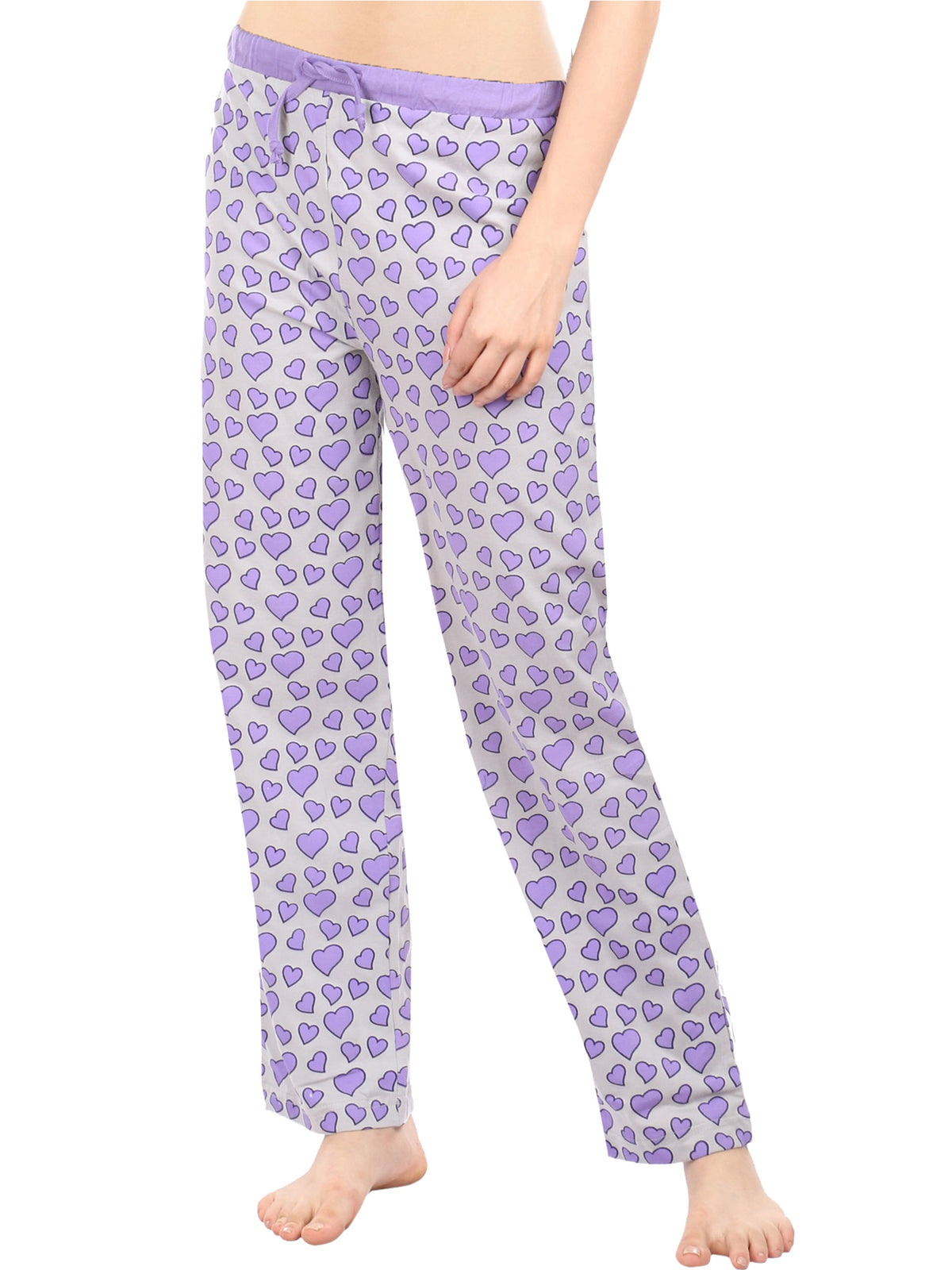 Semantic Women&#39;s Cotton Heart Printed Pyjama - Semantic Store