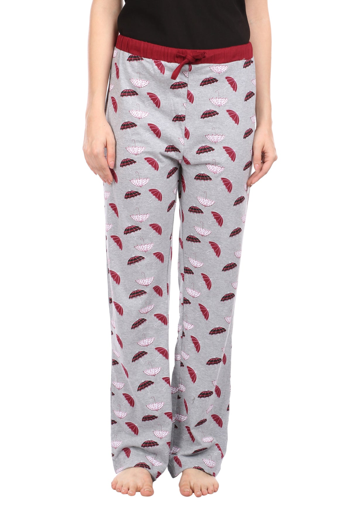 Semantic Women&#39;s Cotton Umbrella Printed Pyjama